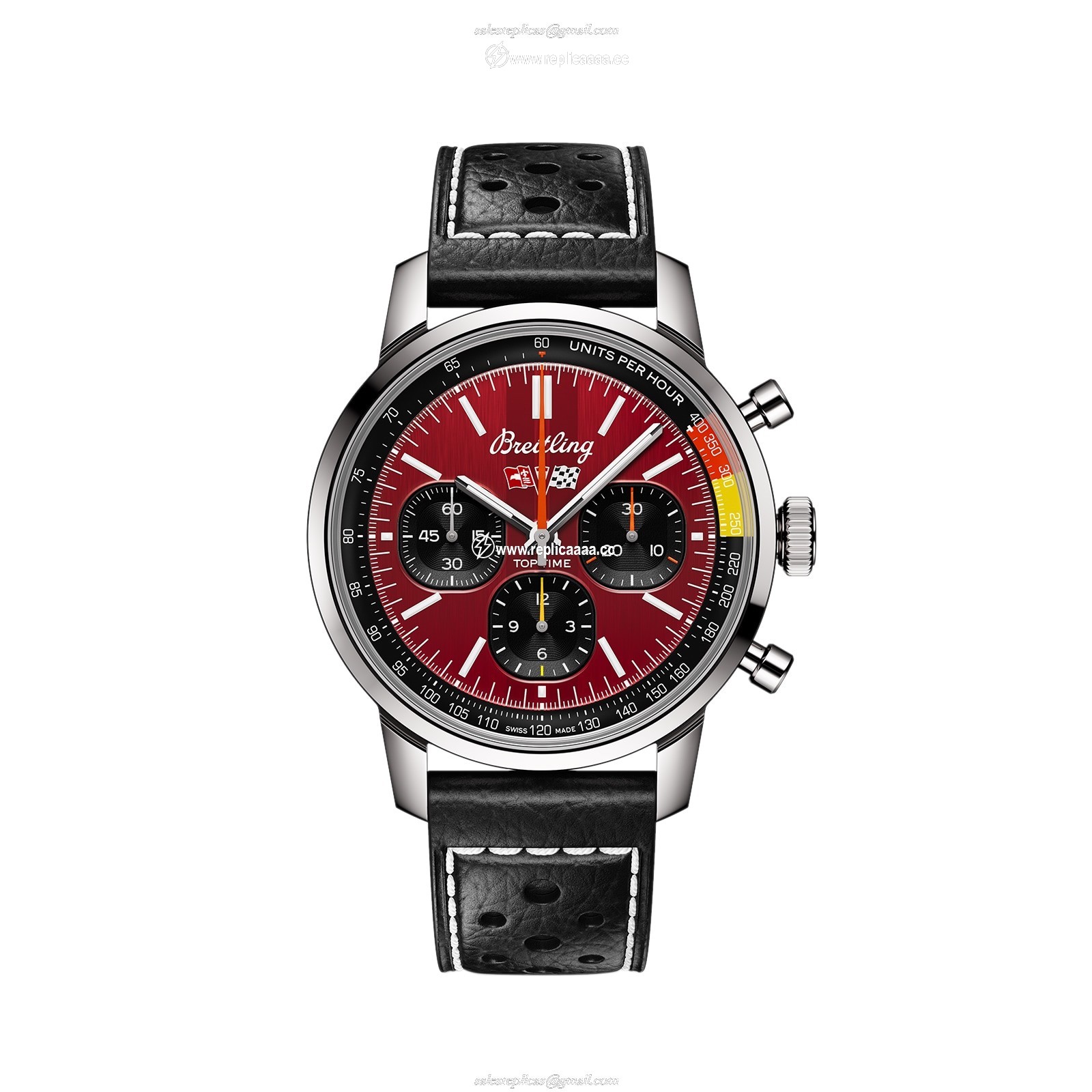 Breitling Top Time B01 Classic Cars Chevrolet Corvette 41mm Mens details AB01761A1K1X1
