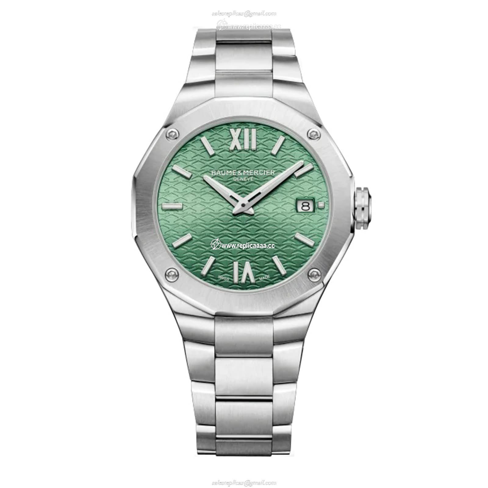 Baume & Mercier Riviera 36mm Unisex details Green M0A10683 1 Baume & Mercier Riviera 36mm Unisex details Green M0A10683