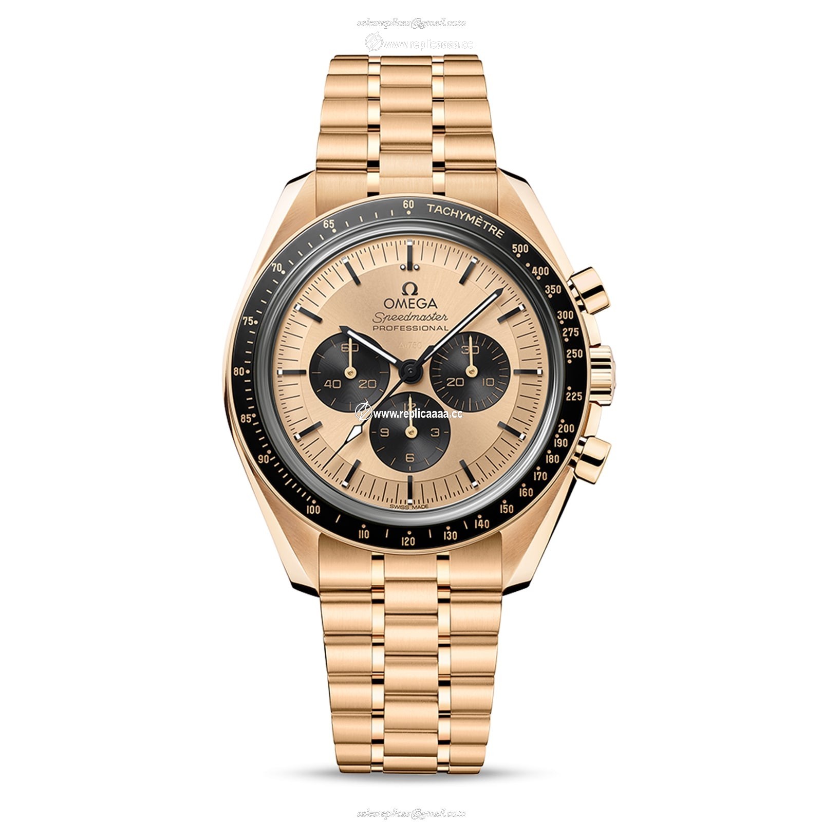 Omega Speedmaster Moonwatch Professional Co-Axial Master Chronometer Chronograph 42mm Mens details Gold O31060425099002 1 Omega Speedmaster Moonwatch Professional Co-Axial Master Chronometer Chronograph 42mm Mens details Gold O31060425099002