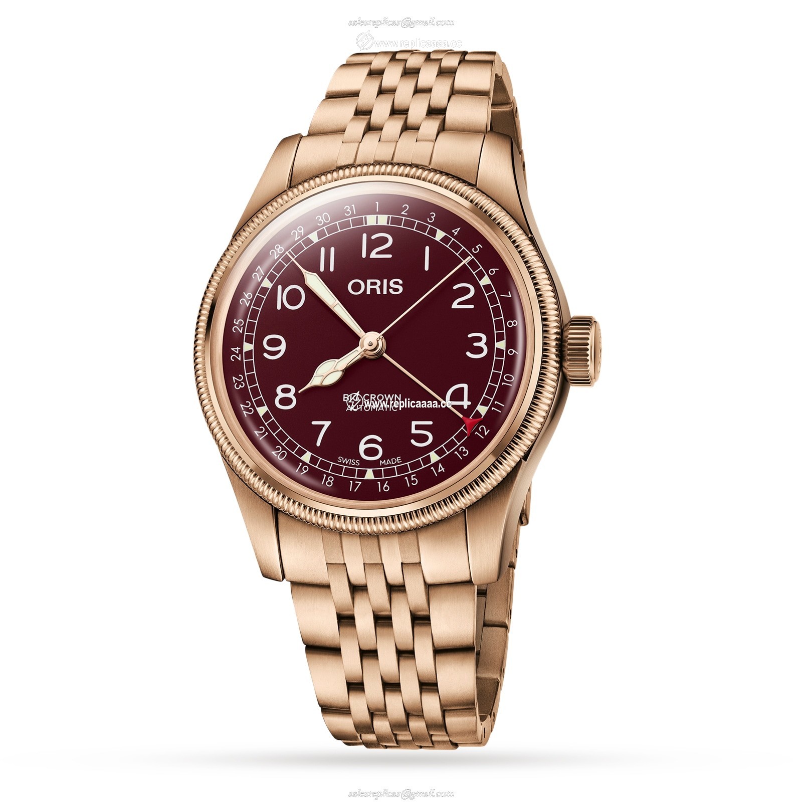 Oris Big Crown 40mm Mens details - Red 01 754 7741 3168-07 8 20 01 1 Oris Big Crown 40mm Mens details - Red 01 754 7741 3168-07 8 20 01