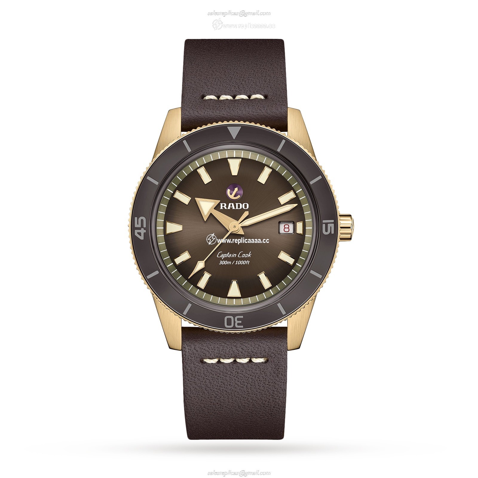 Rado Captain Cook Automatic Bronze Mens details R32504306