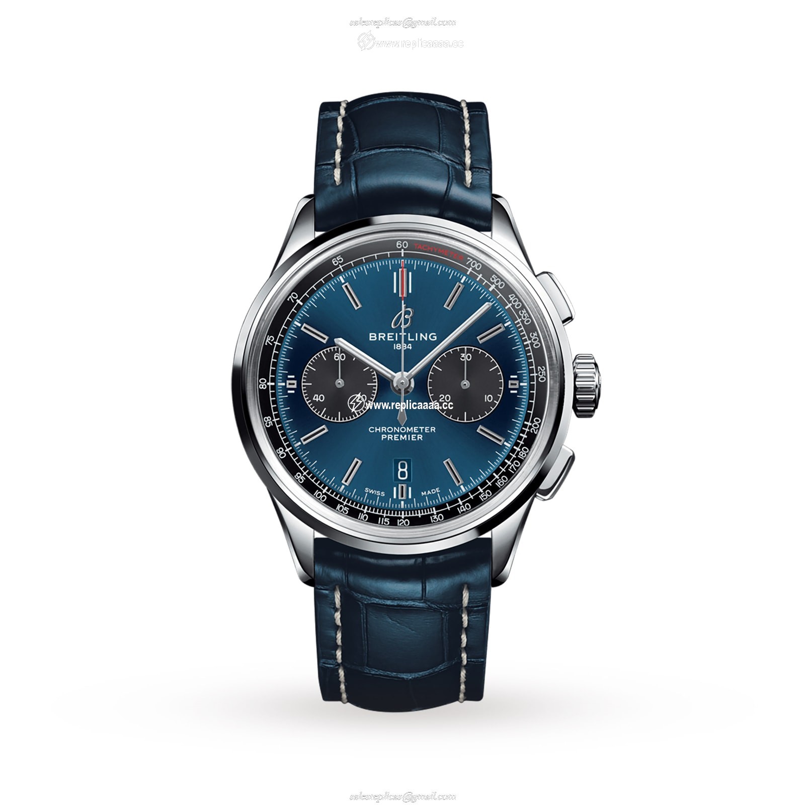 Breitling Premier B01 Chronograph 42 Stainless Steel Leather Strap details AB0118A61C1P1 1 Breitling Premier B01 Chronograph 42 Stainless Steel Leather Strap details AB0118A61C1P1