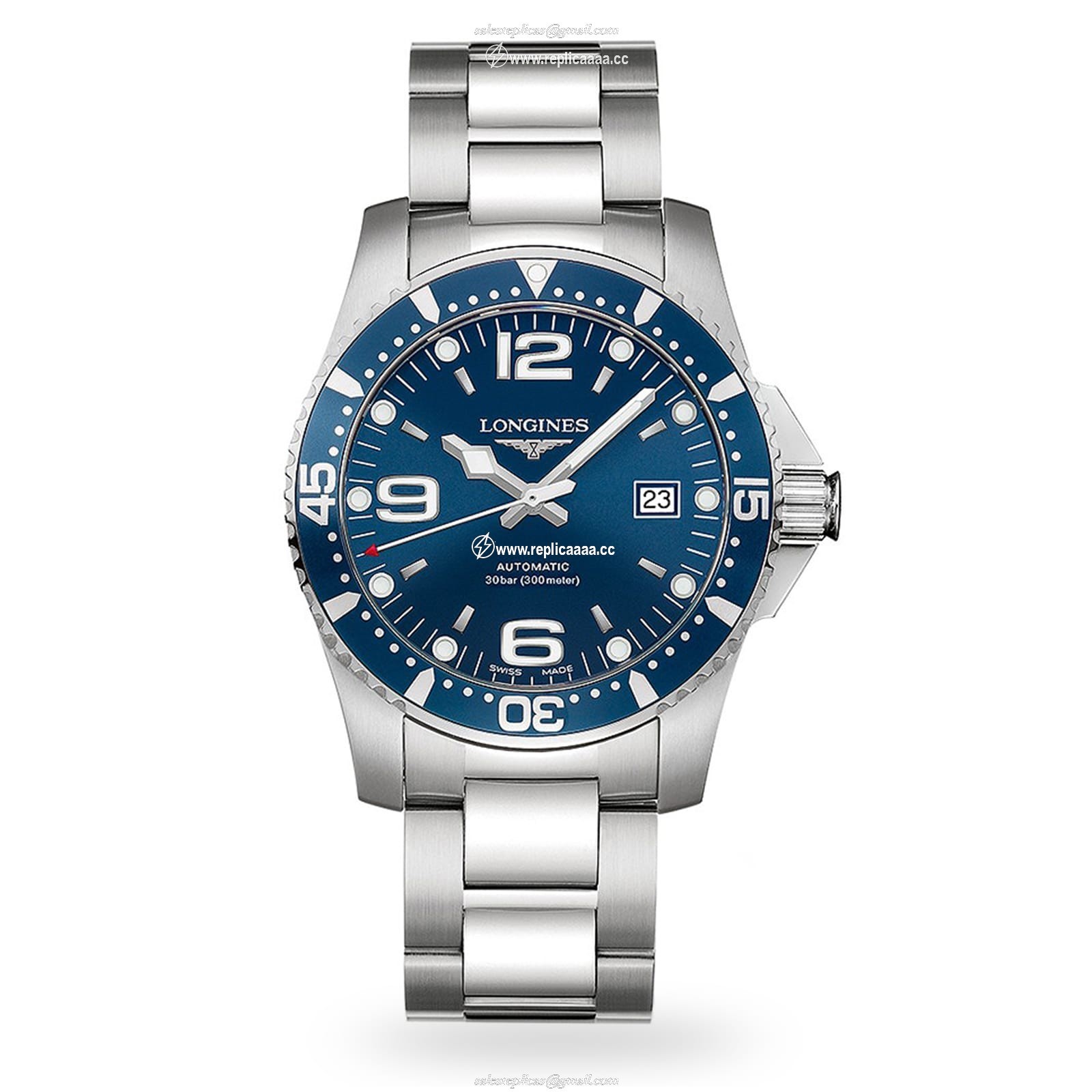 Longines HydroConquest 41mm Automatic Mens details L37424966 1 Longines HydroConquest 41mm Automatic Mens details L37424966