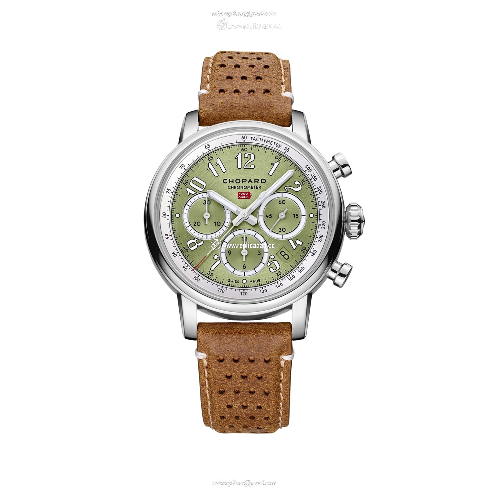 Chopard Mille Miglia Classic Chronograph 40.5mm Mens details Green 168619-3004 1 Chopard Mille Miglia Classic Chronograph 40.5mm Mens details Green 168619-3004