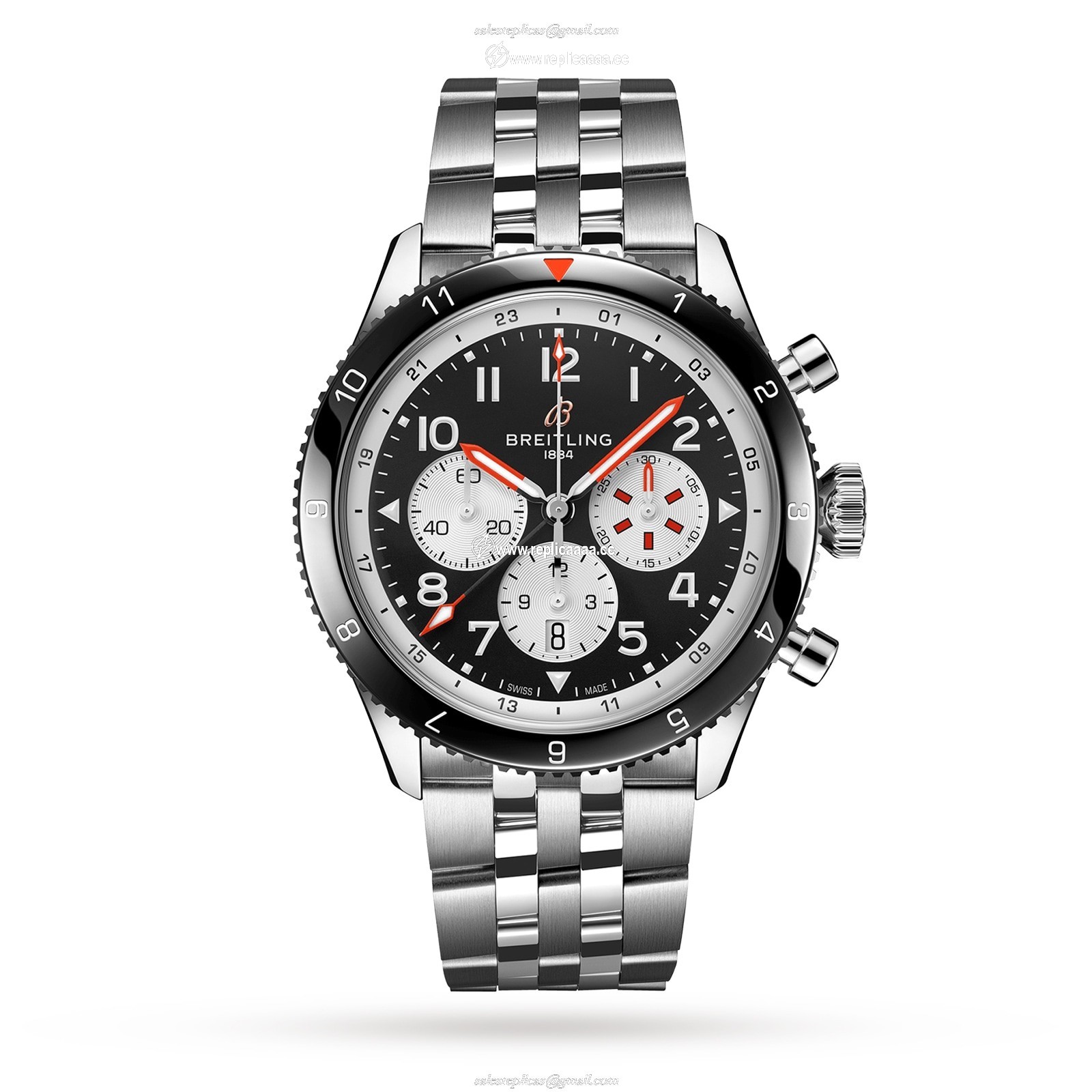 Breitling Super AVI B04 Chronograph GMT 46 Mosquito details YB04451A1B1A1