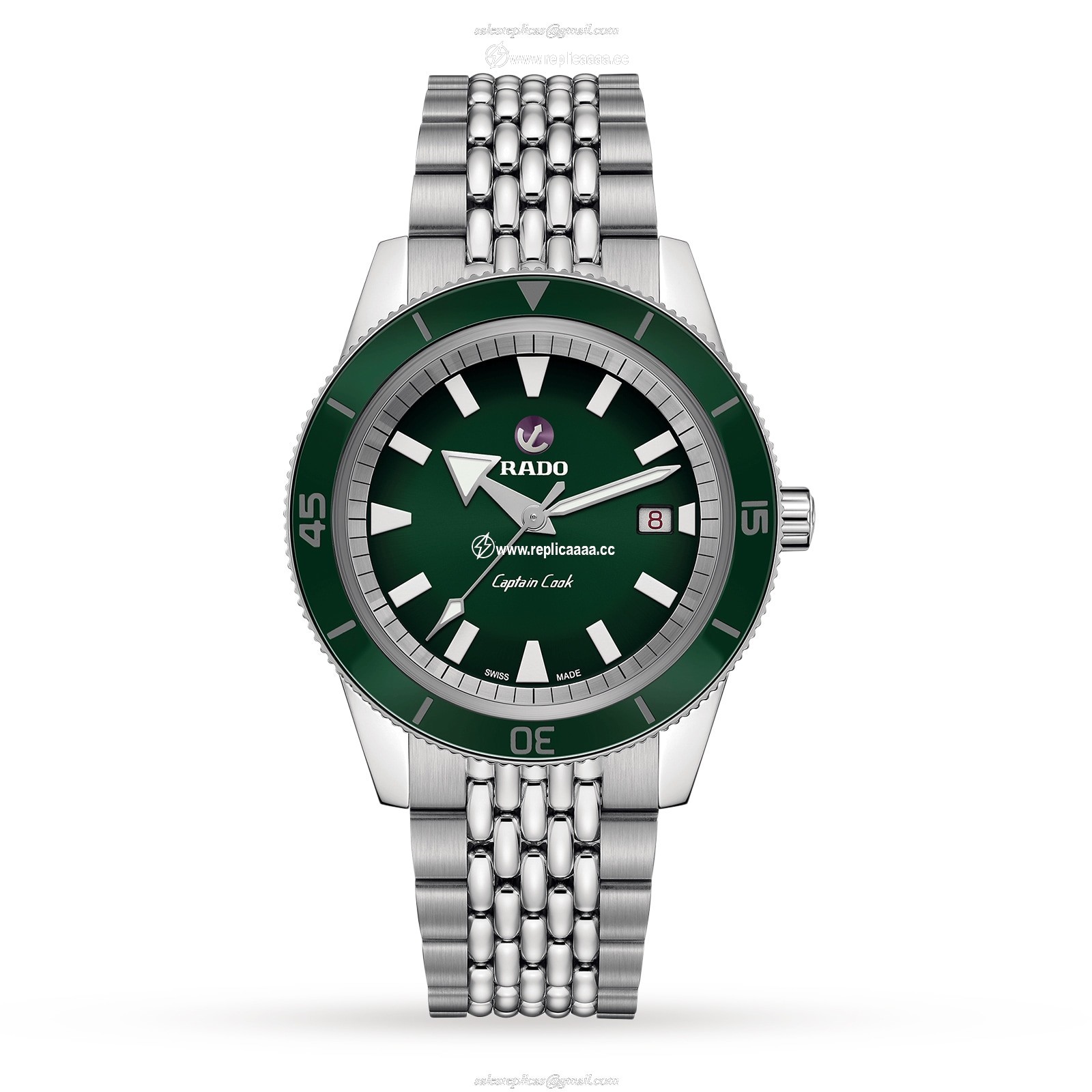 Rado Captain Cook 42mm Mens details R32505313