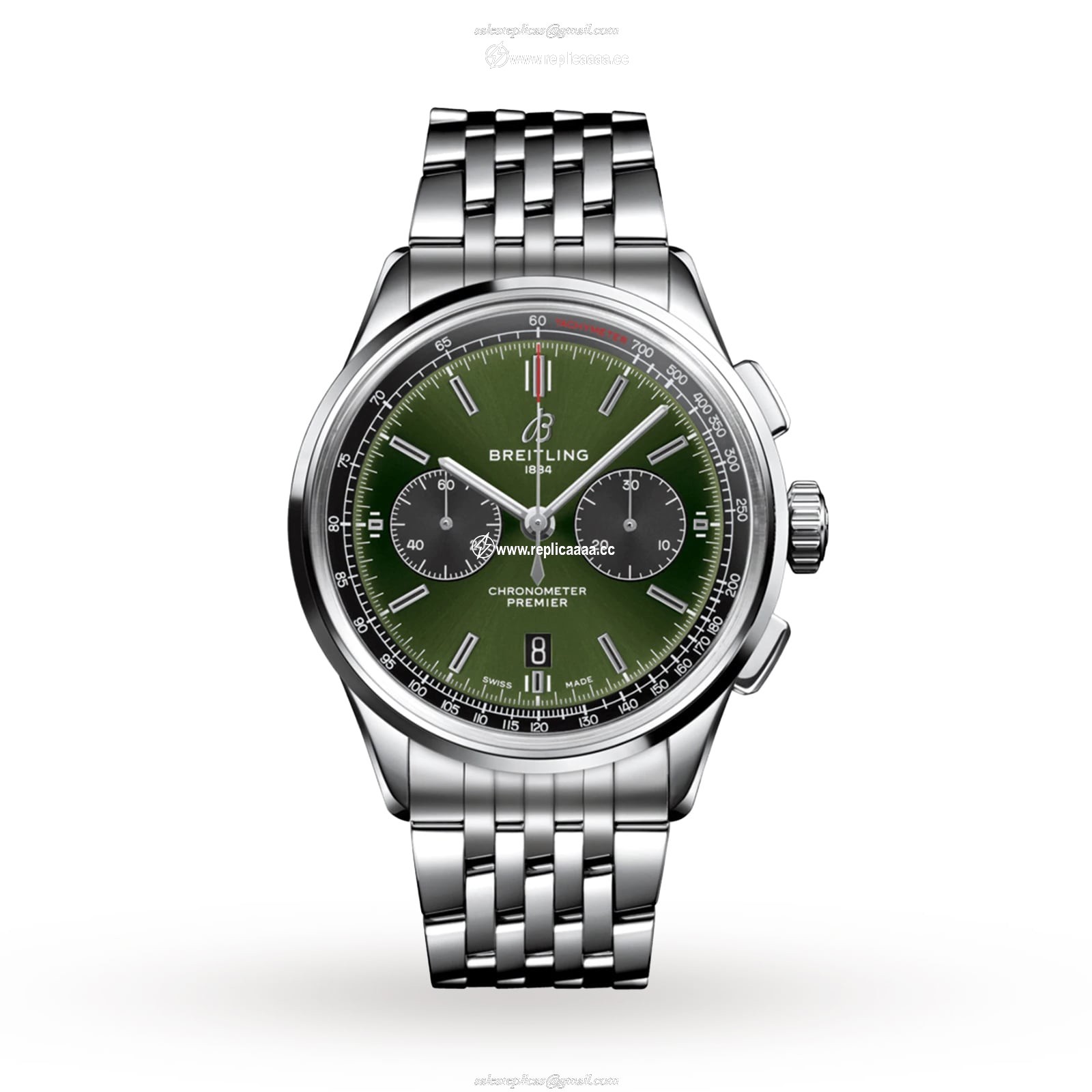 Breitling Premier B01 Chronograph 42 Bentley Stainless Steel details AB0118A11L1A1
