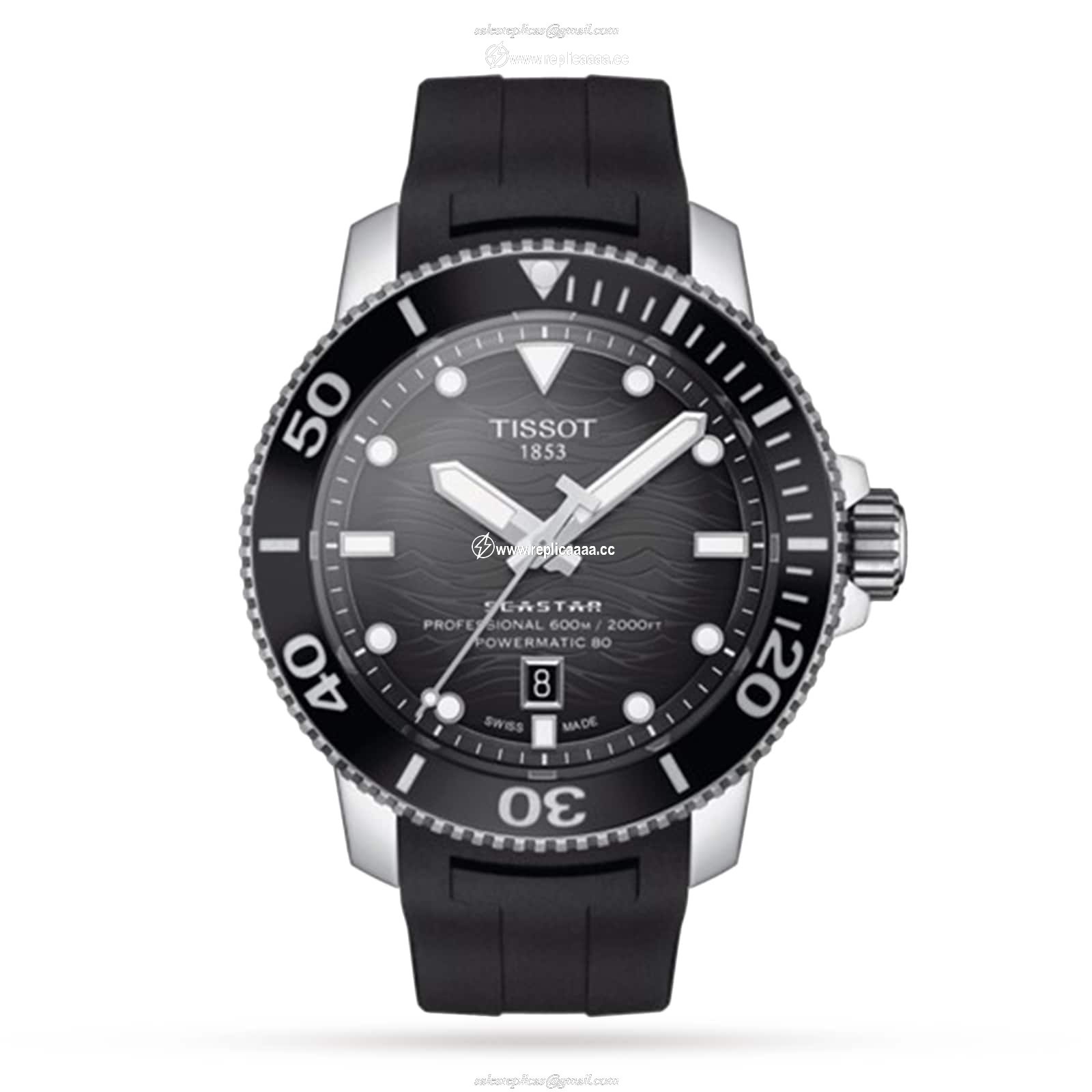 Tissot T-Sport Seastar 2000 Professional 46mm Mens details T1206071744100