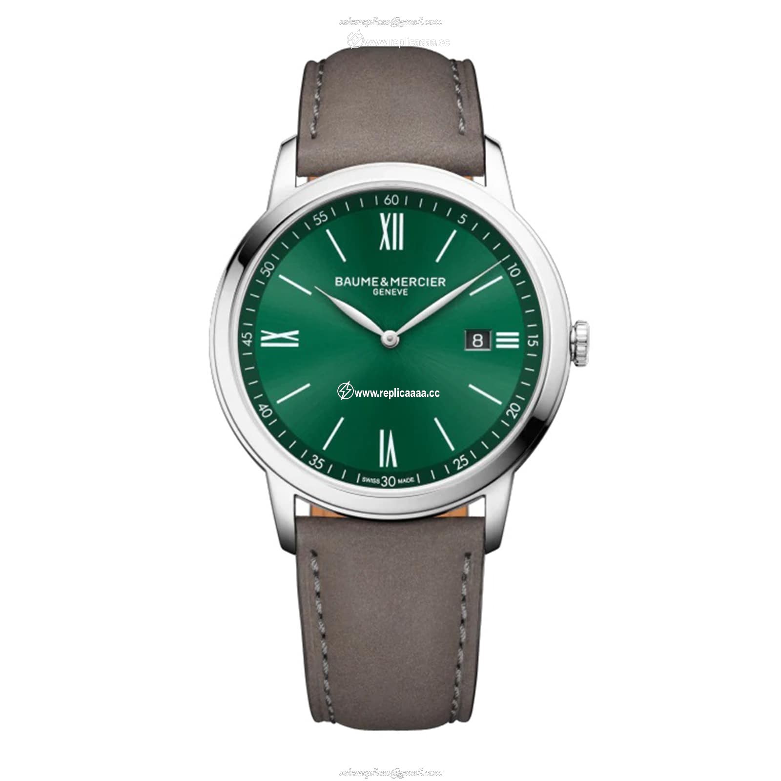 Baume & Mercier Classima Quartz 42mm Mens details Green M0A10607 1 Baume & Mercier Classima Quartz 42mm Mens details Green M0A10607