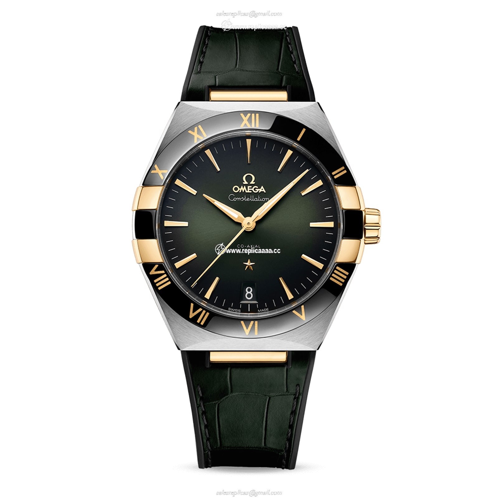 Omega Constellation Co-Axial Master Chronometer 41mm Mens details Green O13123412110001