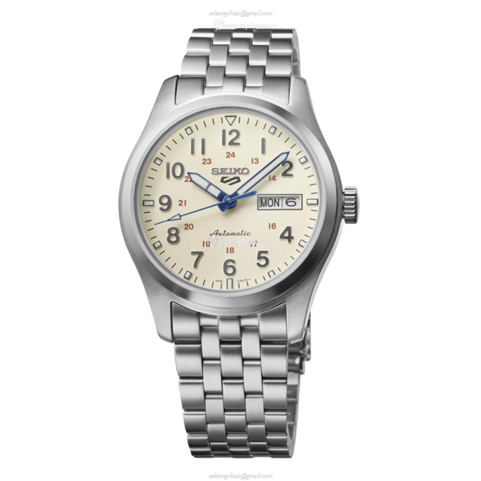 Seiko 5 Sports Laurel Limited Edition 39.5mm Mens details Cream SRPK41K1 1 Seiko 5 Sports Laurel Limited Edition 39.5mm Mens details Cream SRPK41K1