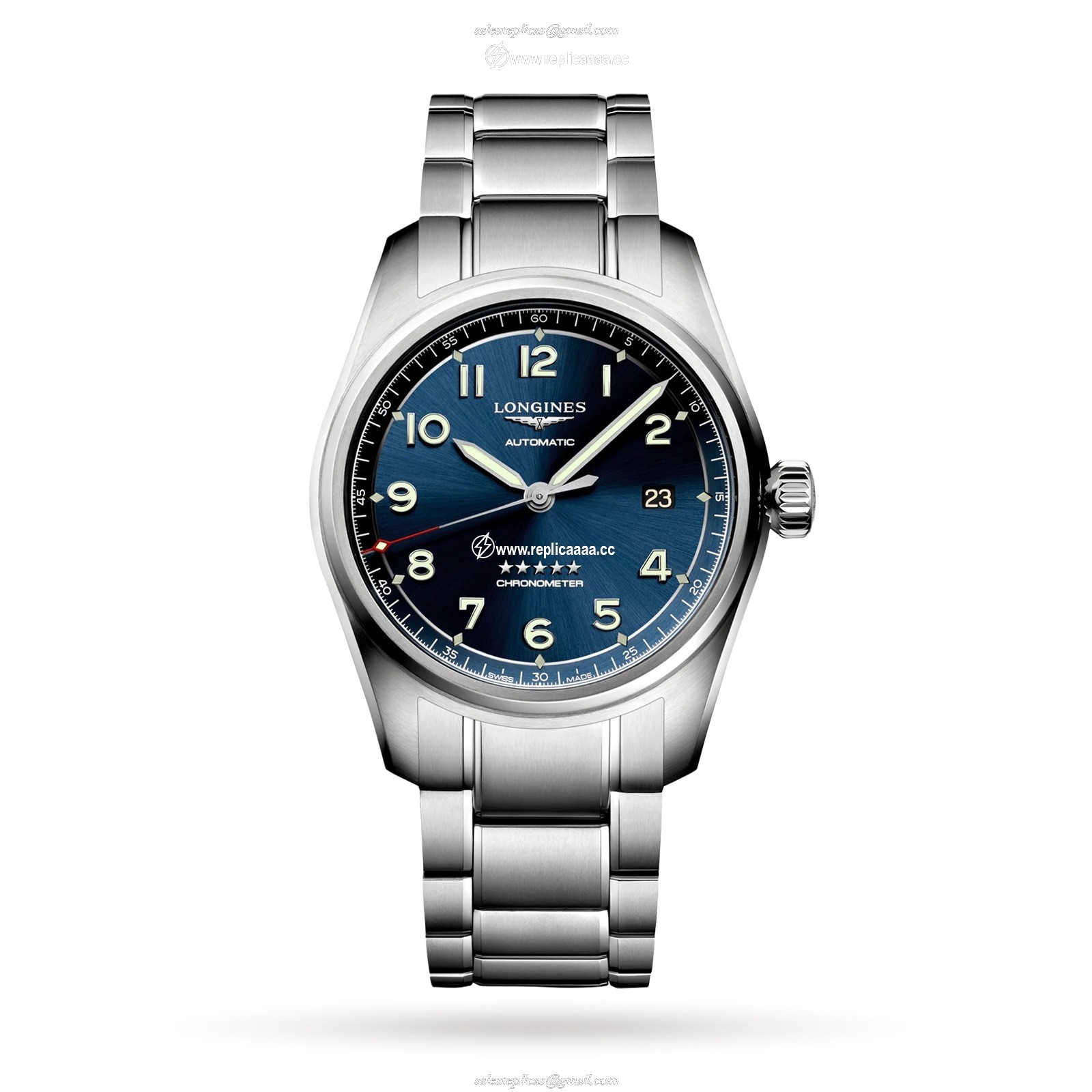 Longines Spirit 40mm Mens details Sunray Blue L38104936 1 Longines Spirit 40mm Mens details Sunray Blue L38104936