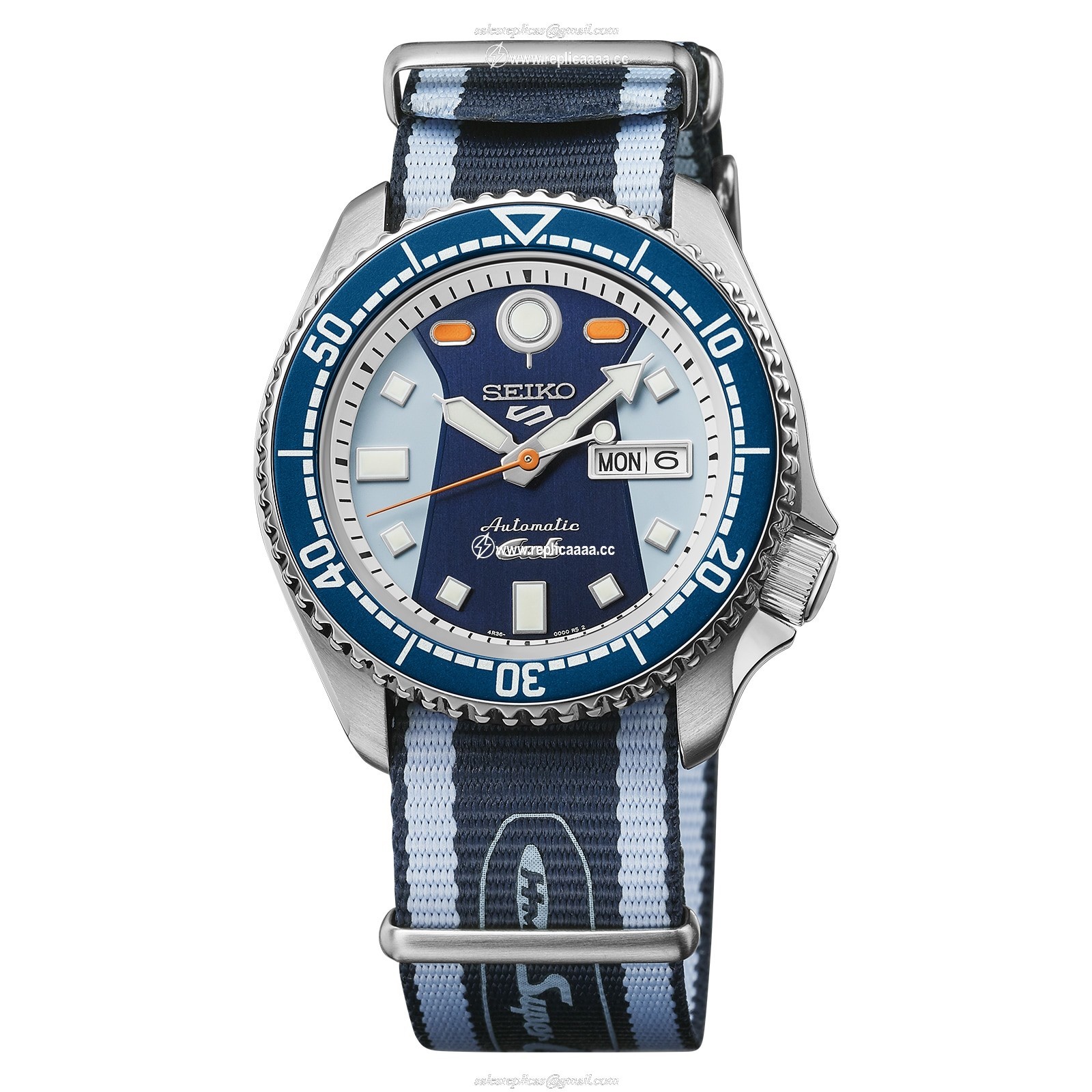 Seiko 5 Sports X Honda Super Cub Limited Edition 42.5mm Mens details Blue SRPK37K1