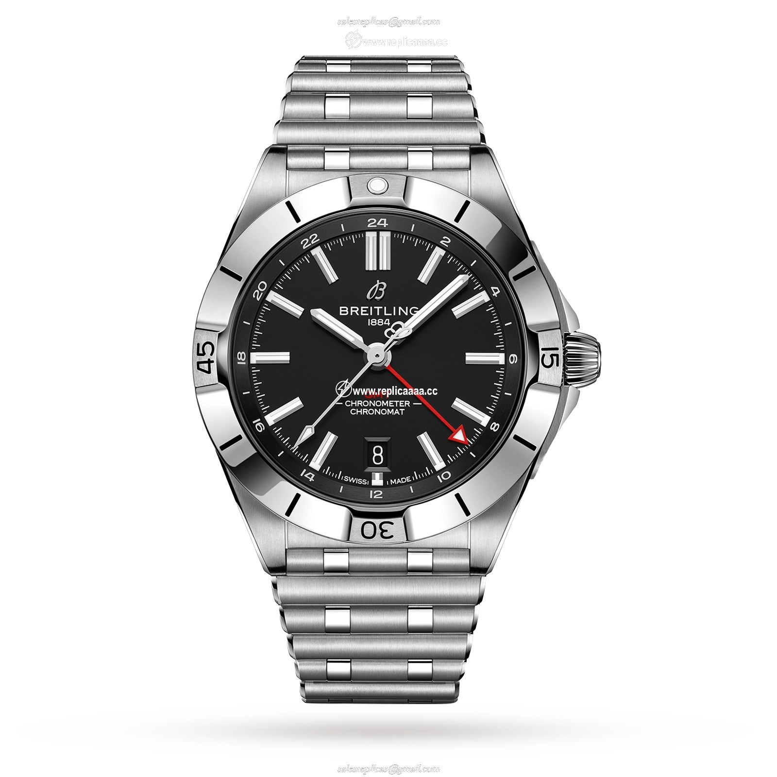 Breitling Chronomat Automatic GMT 40 Stainless Steel details A32398101B1A1 1 Breitling Chronomat Automatic GMT 40 Stainless Steel details A32398101B1A1