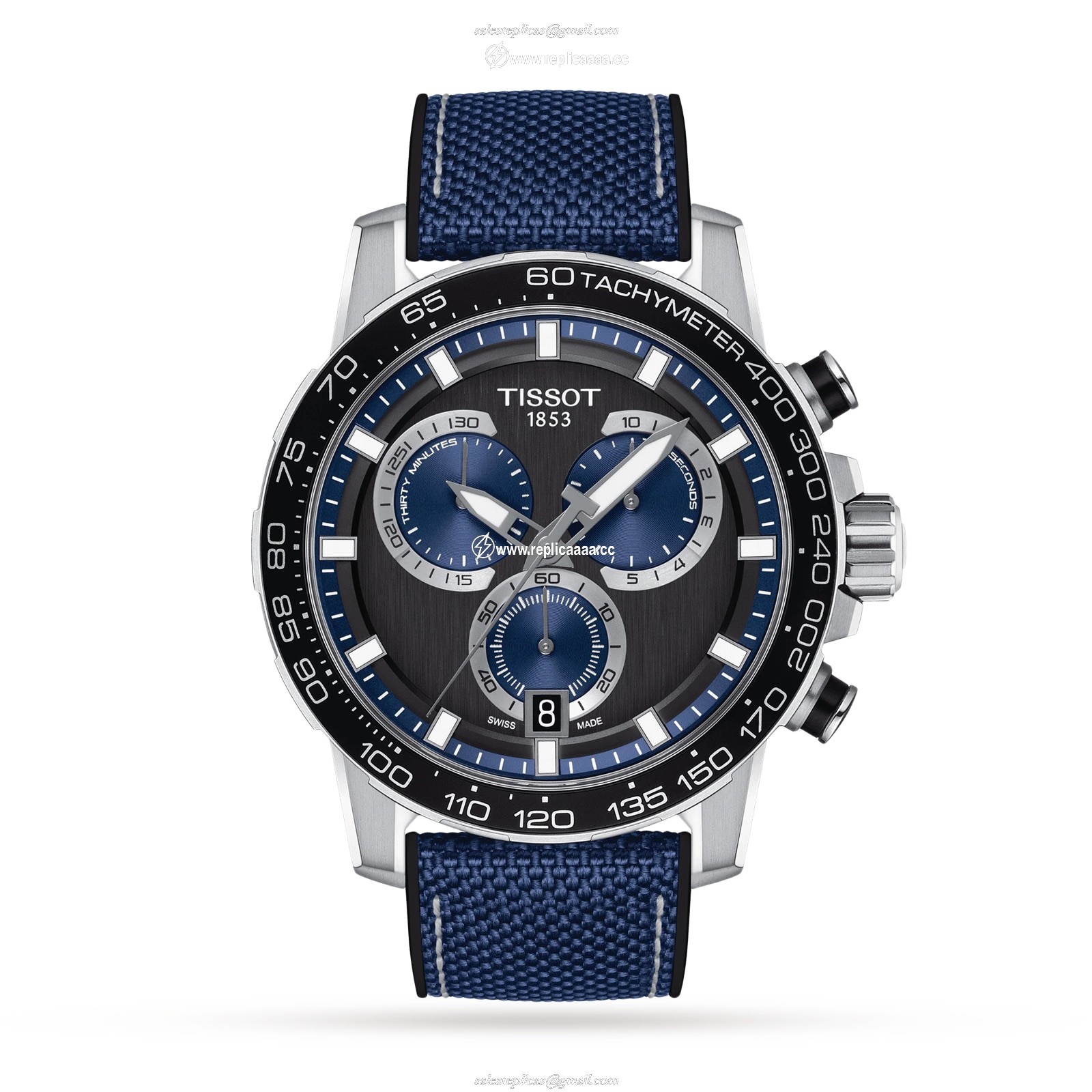 Tissot Supersport Chrono 45mm Mens details T1256171705103