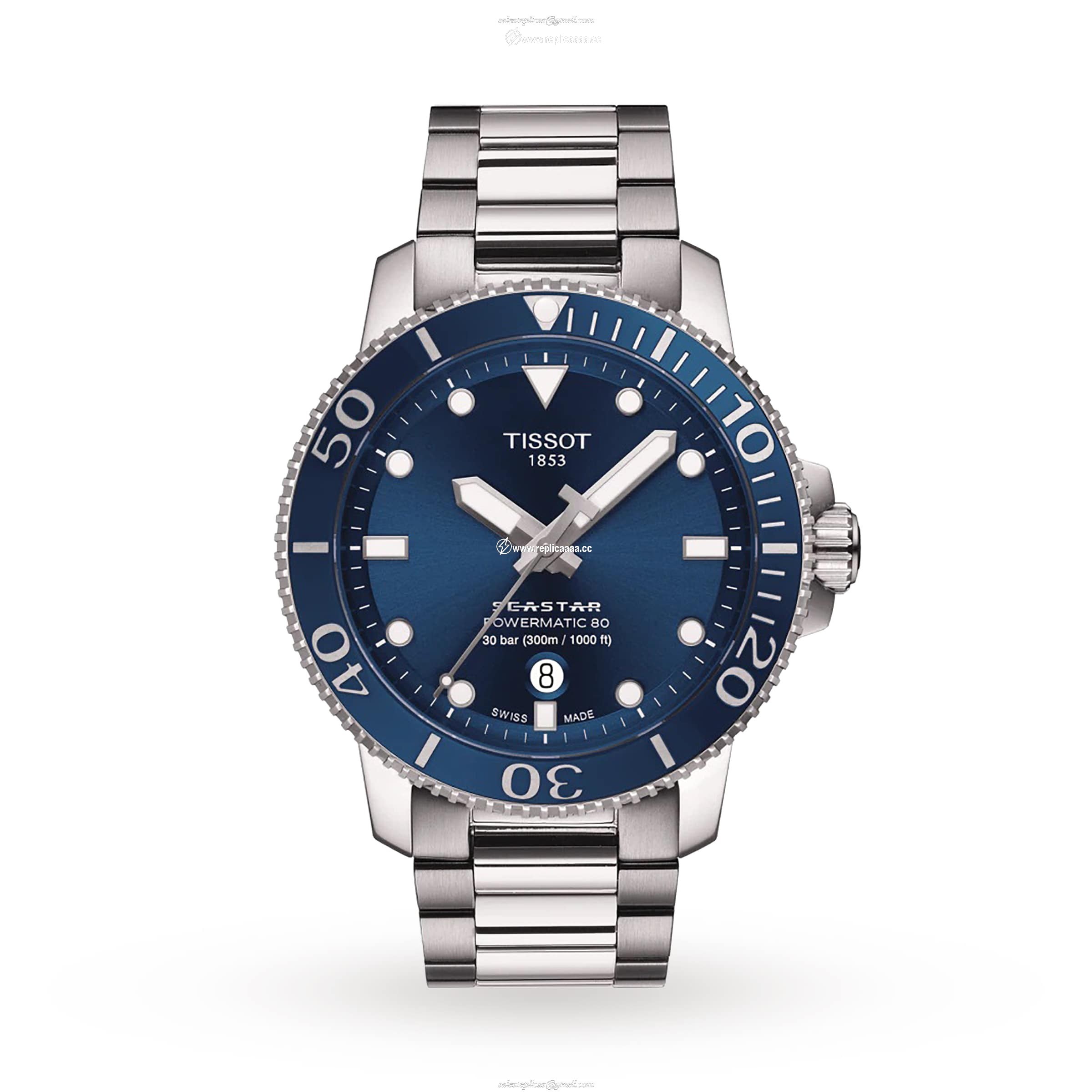 Tissot Seastar 43mm Mens details T1204071104103 1 Tissot Seastar 43mm Mens details T1204071104103