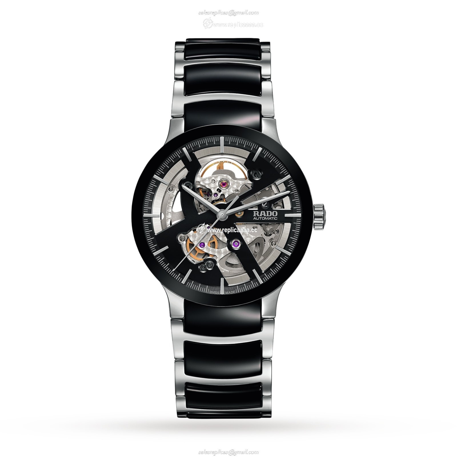 Rado Centrix Skeleton 38mm Mens details R30178152