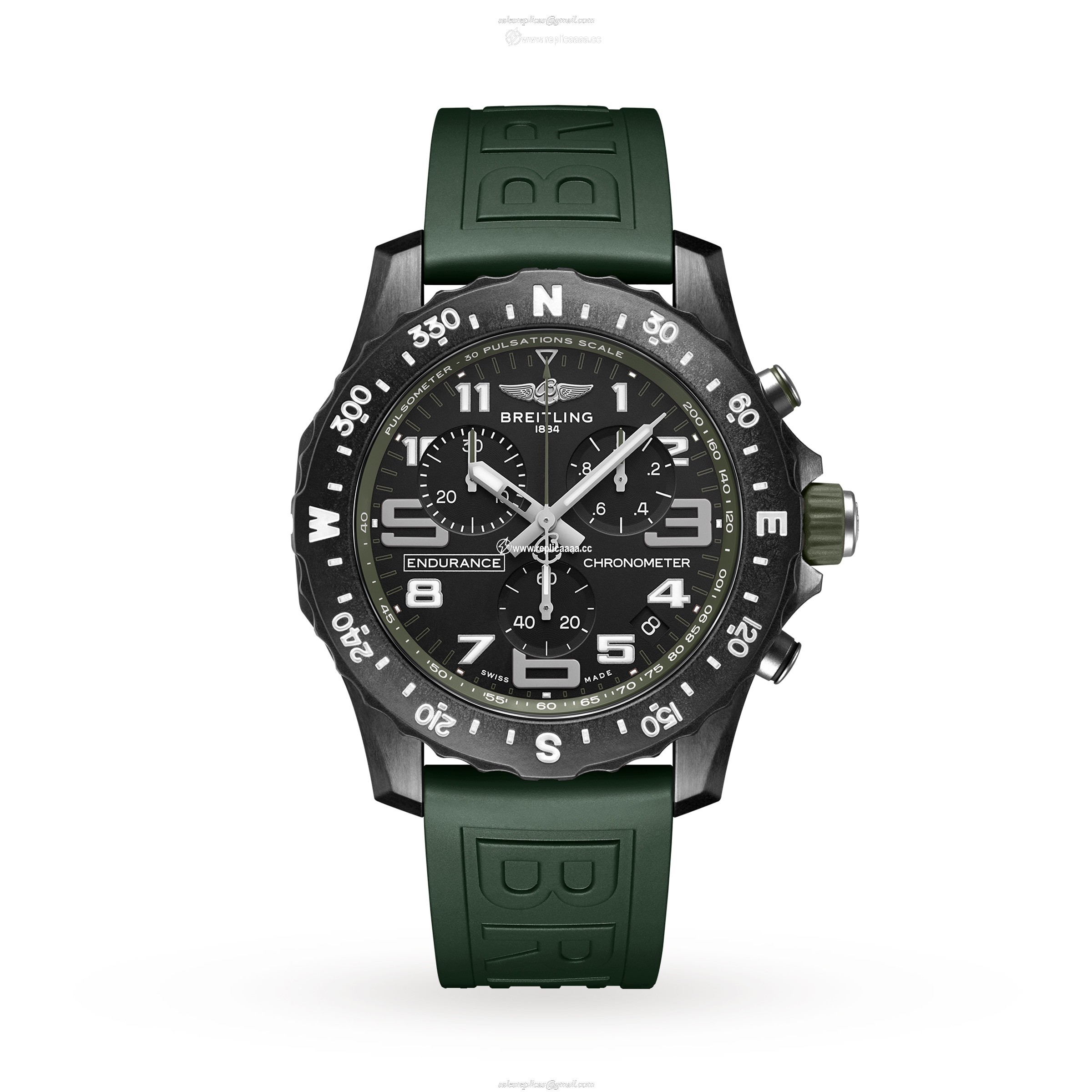 Breitling Endurance Pro 44 Green details X82310D31B1S1