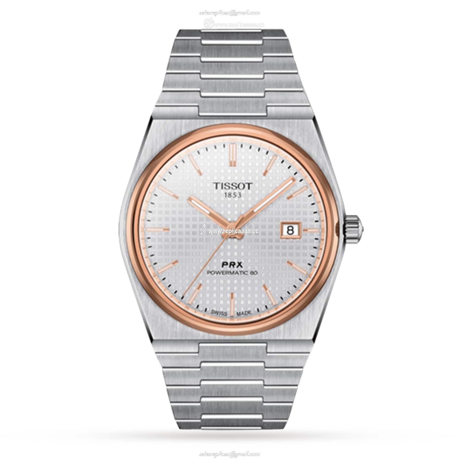 Tissot PRX Powermatic 80 40mm Mens details T1374072103100