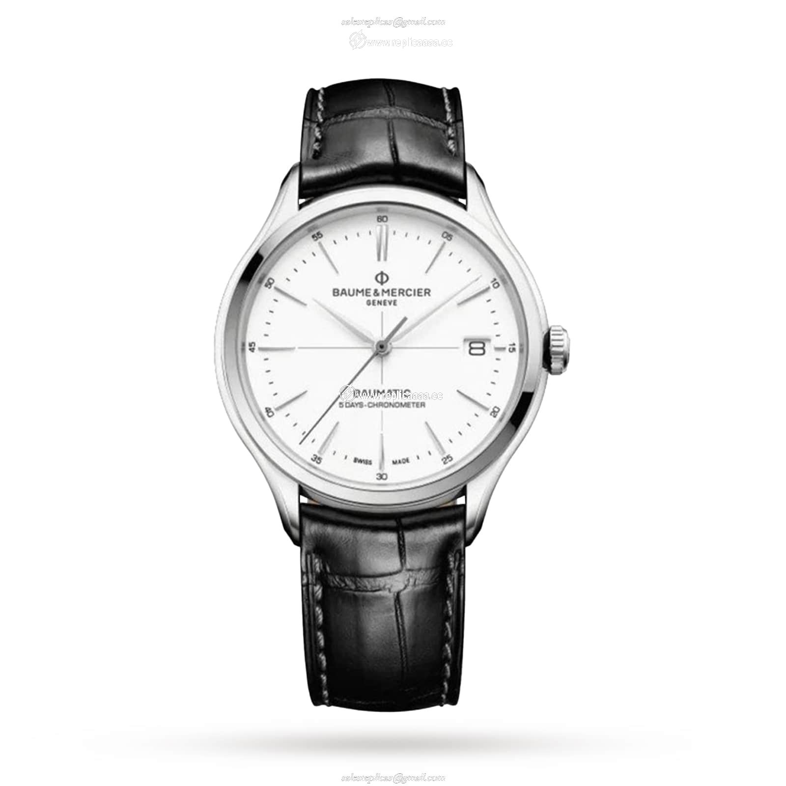 Baume & Mercier Clifton 40mm Mens details White BM0A10518