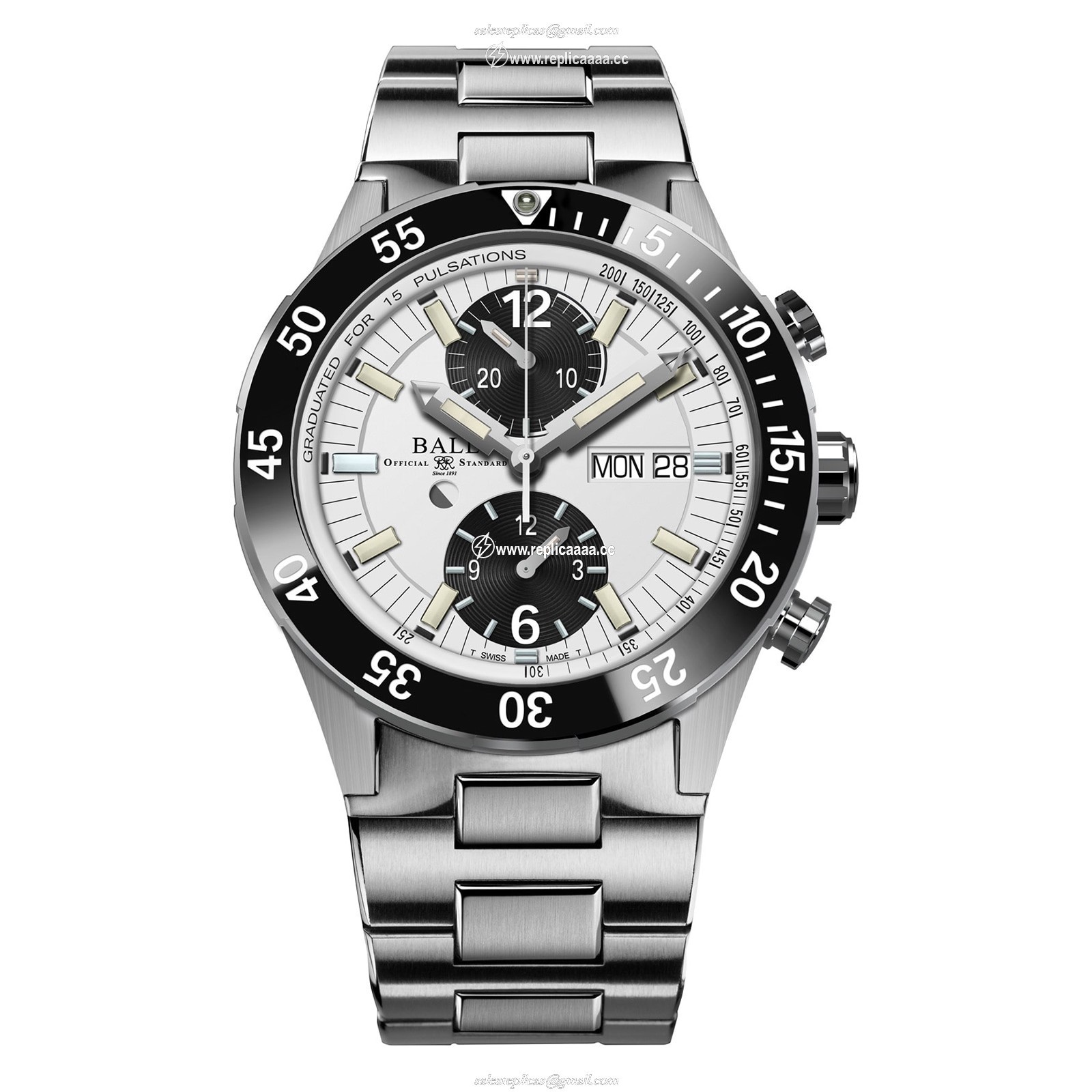 BALL Roadmaster Rescue 42mm Limited Edition Mens details White DC3030C-S-WHBK