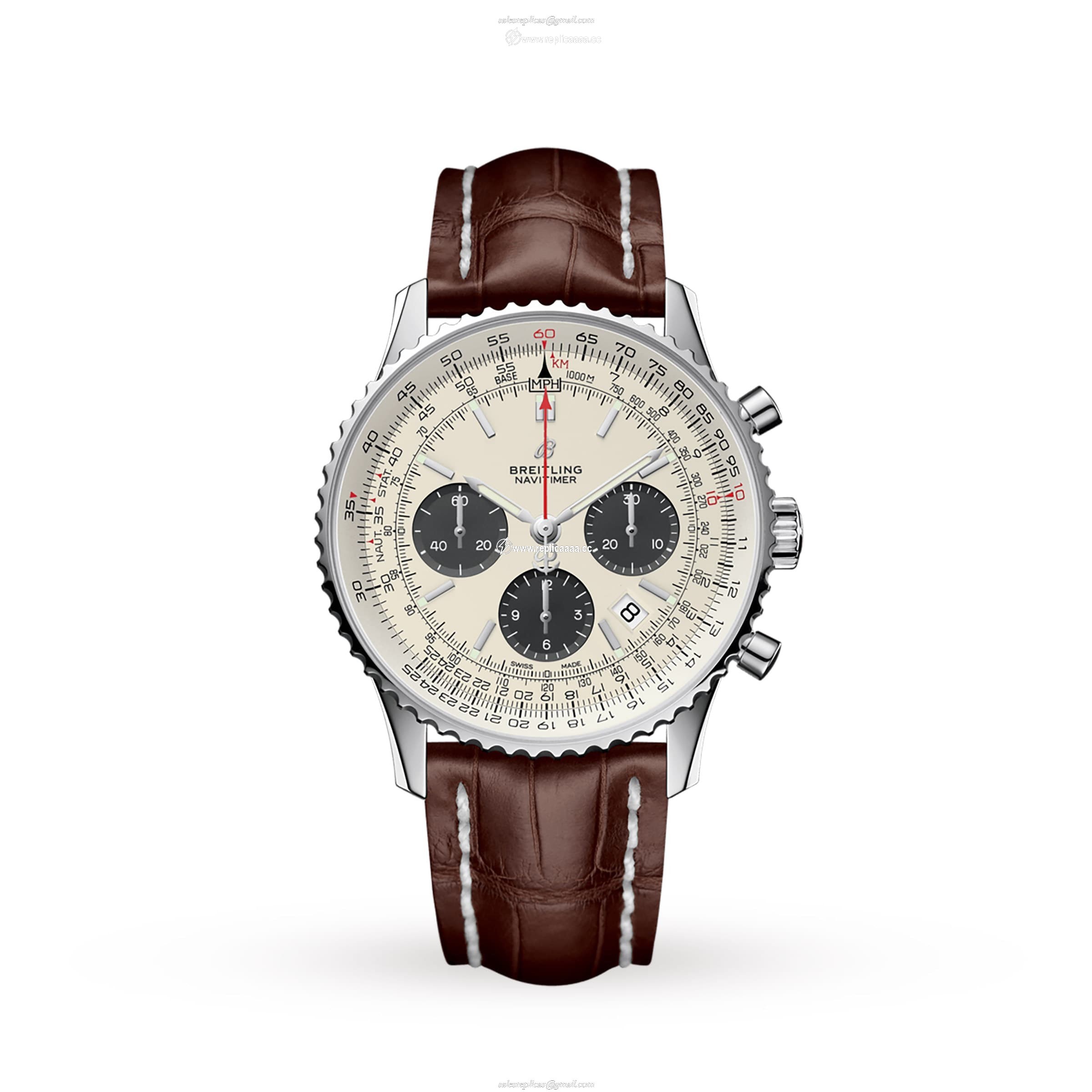 Breitling Navitimer 1 B01 Chronograph Mens details AB0121211G1P1