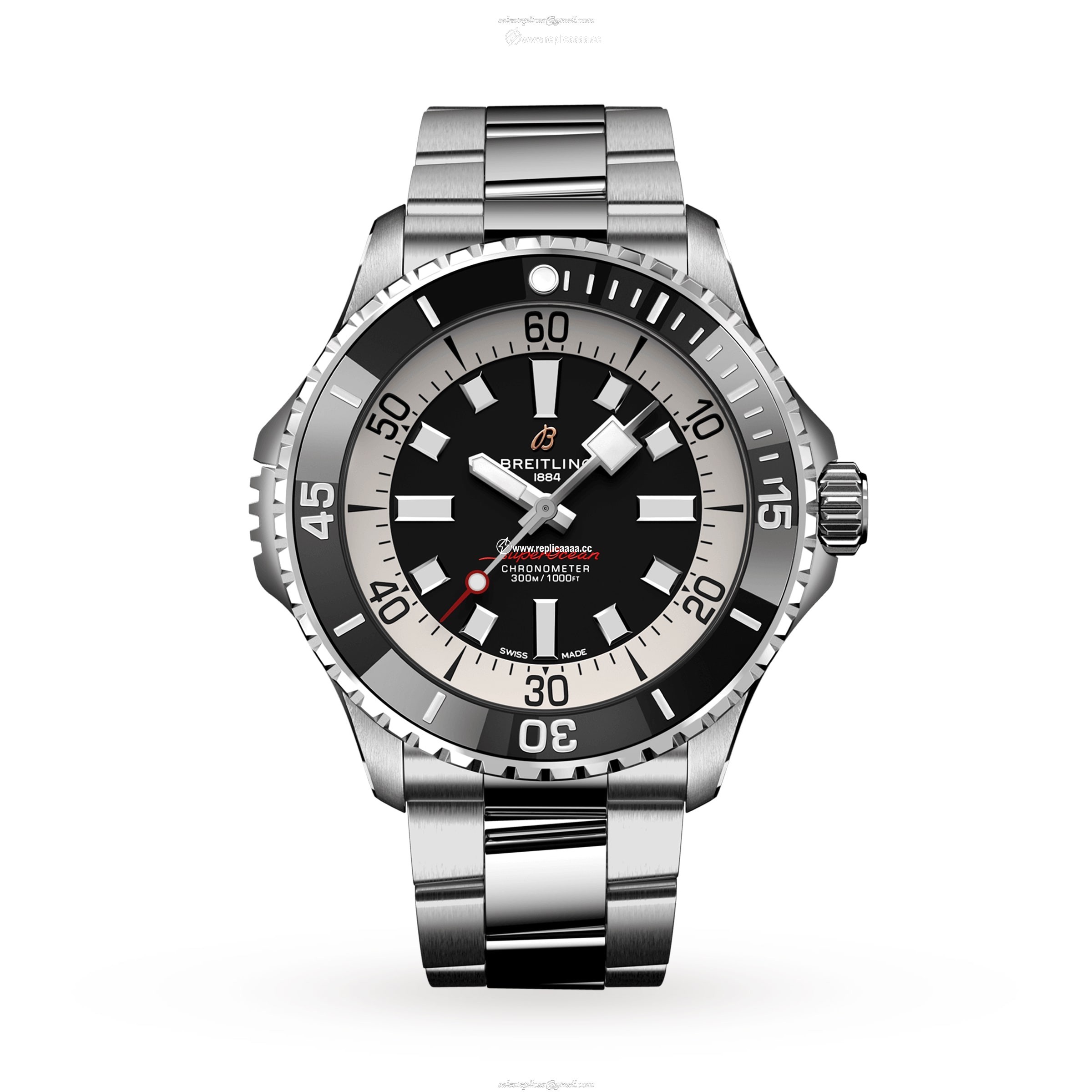 Breitling Superocean Automatic 46 Stainless Steel details A17378211B1A1 1 Breitling Superocean Automatic 46 Stainless Steel details A17378211B1A1