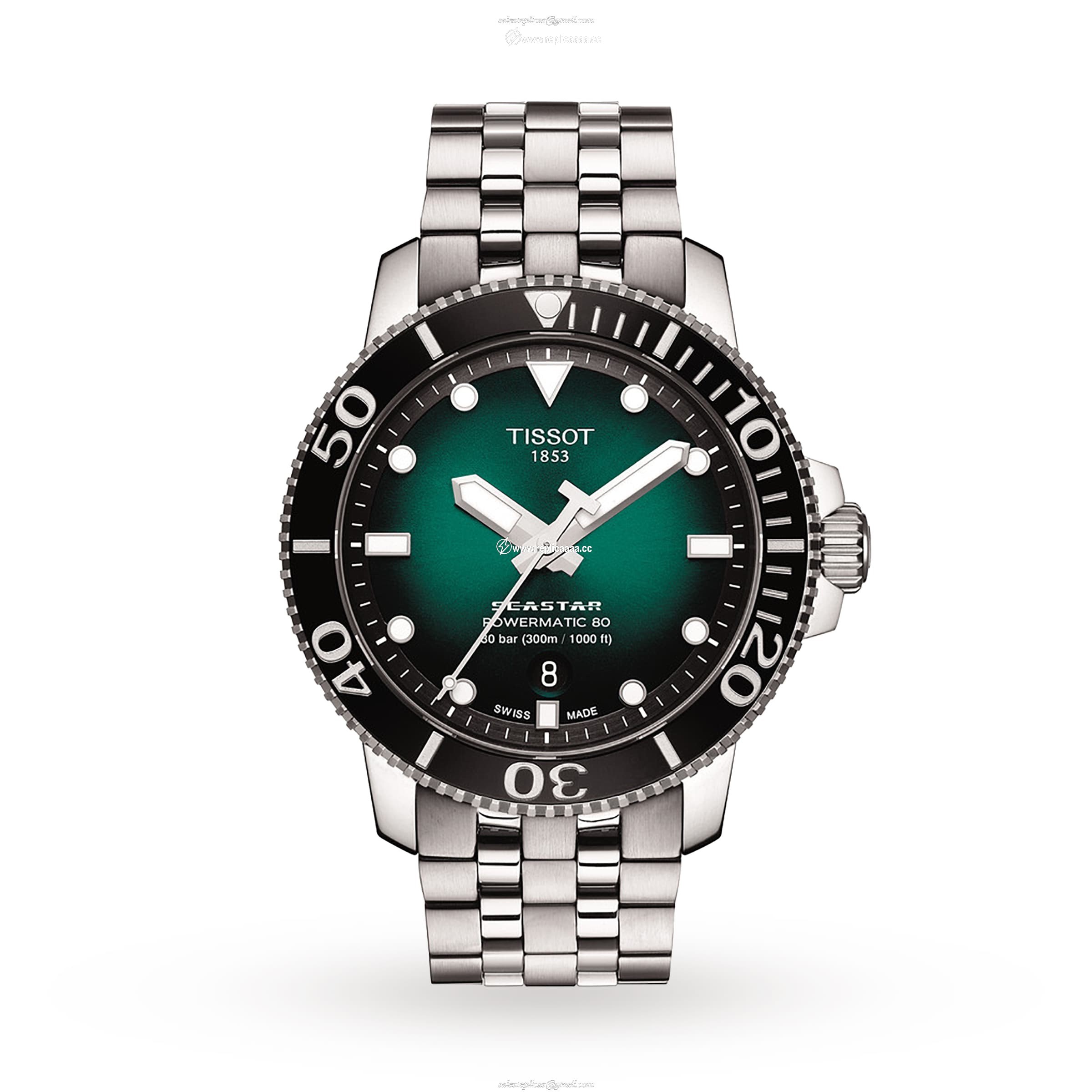 Tissot T-Sport Seastar 43mm Mens details T1204071109101