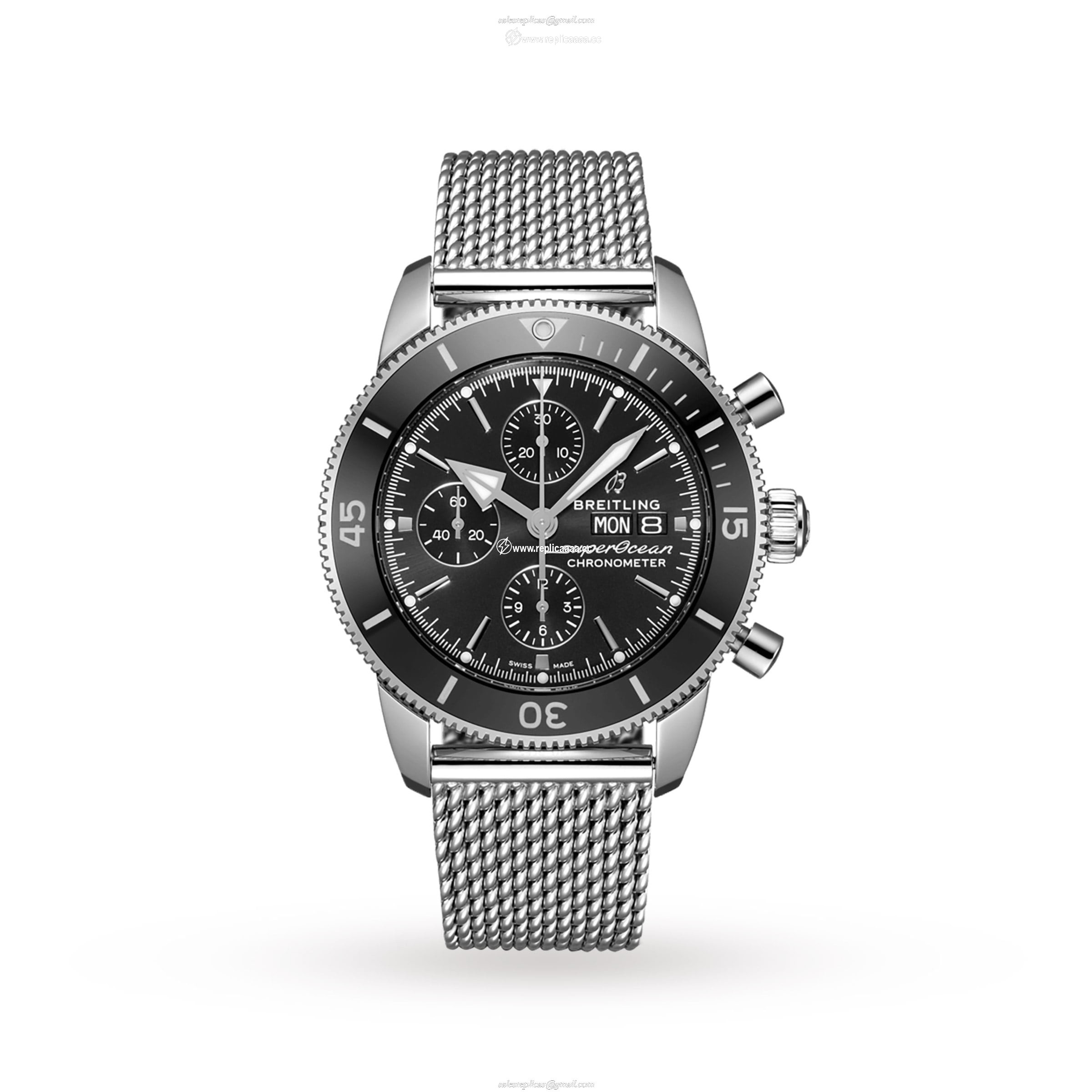 Breitling Superocean Heritage Chronograph 44 Stainless Steel details A13313121B1A1 1 Breitling Superocean Heritage Chronograph 44 Stainless Steel details A13313121B1A1
