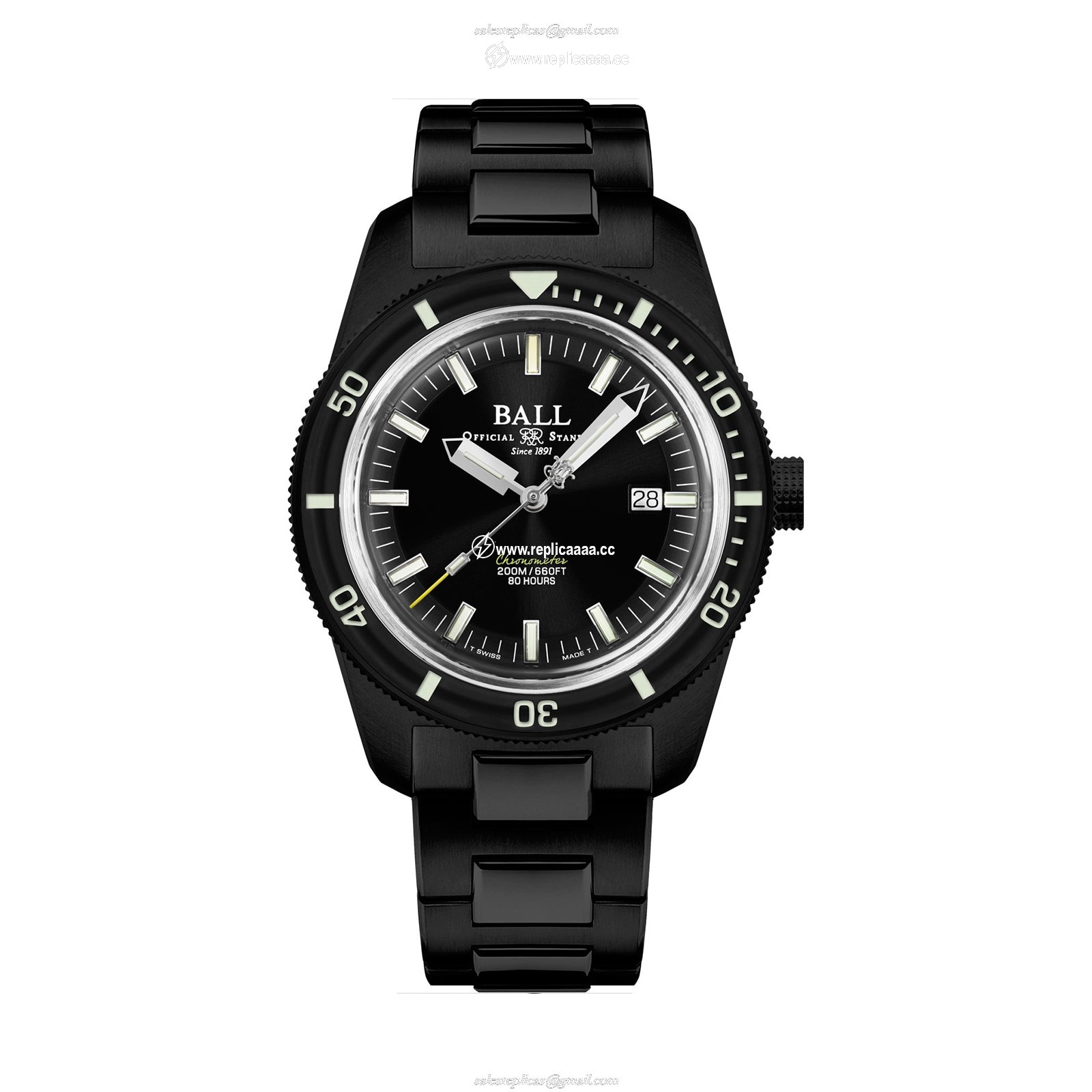 BALL Engineer II Skindiver Heritage Chronometer 42mm Mens details Black DD3208B-S2C-BK 1 BALL Engineer II Skindiver Heritage Chronometer 42mm Mens details Black DD3208B-S2C-BK
