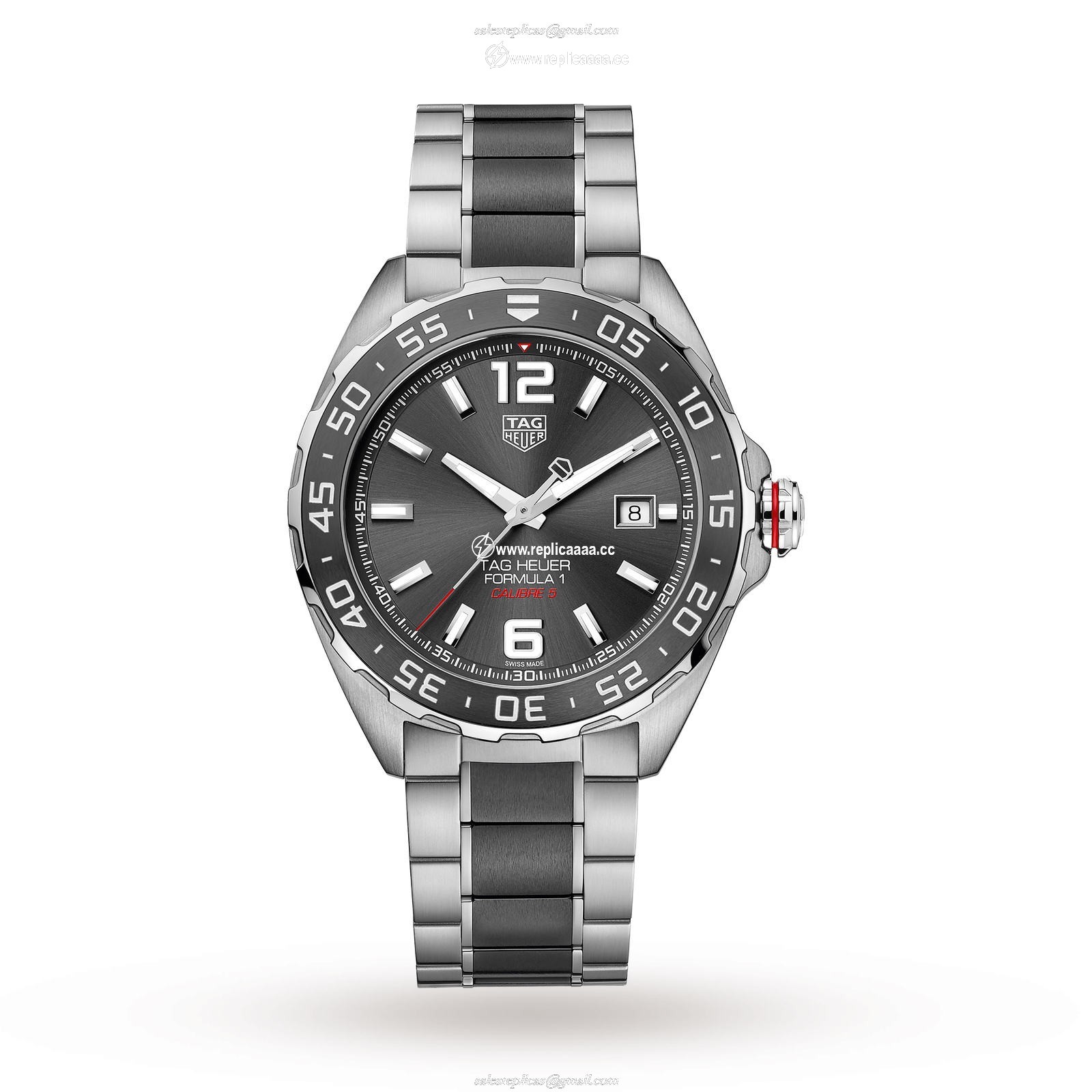 TAG Heuer Formula 1 Calibre 5 Automatic Date 43mm Mens details WAZ2011.BA0843 1 TAG Heuer Formula 1 Calibre 5 Automatic Date 43mm Mens details WAZ2011.BA0843