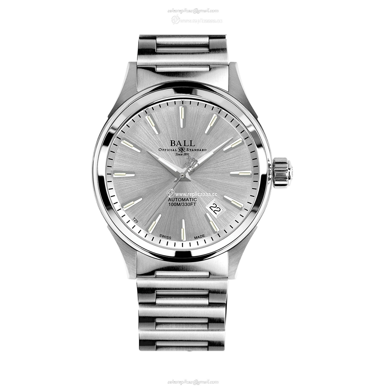 BALL Fireman Victory 40mm Mens details Silver NM2098C-S3J-SL