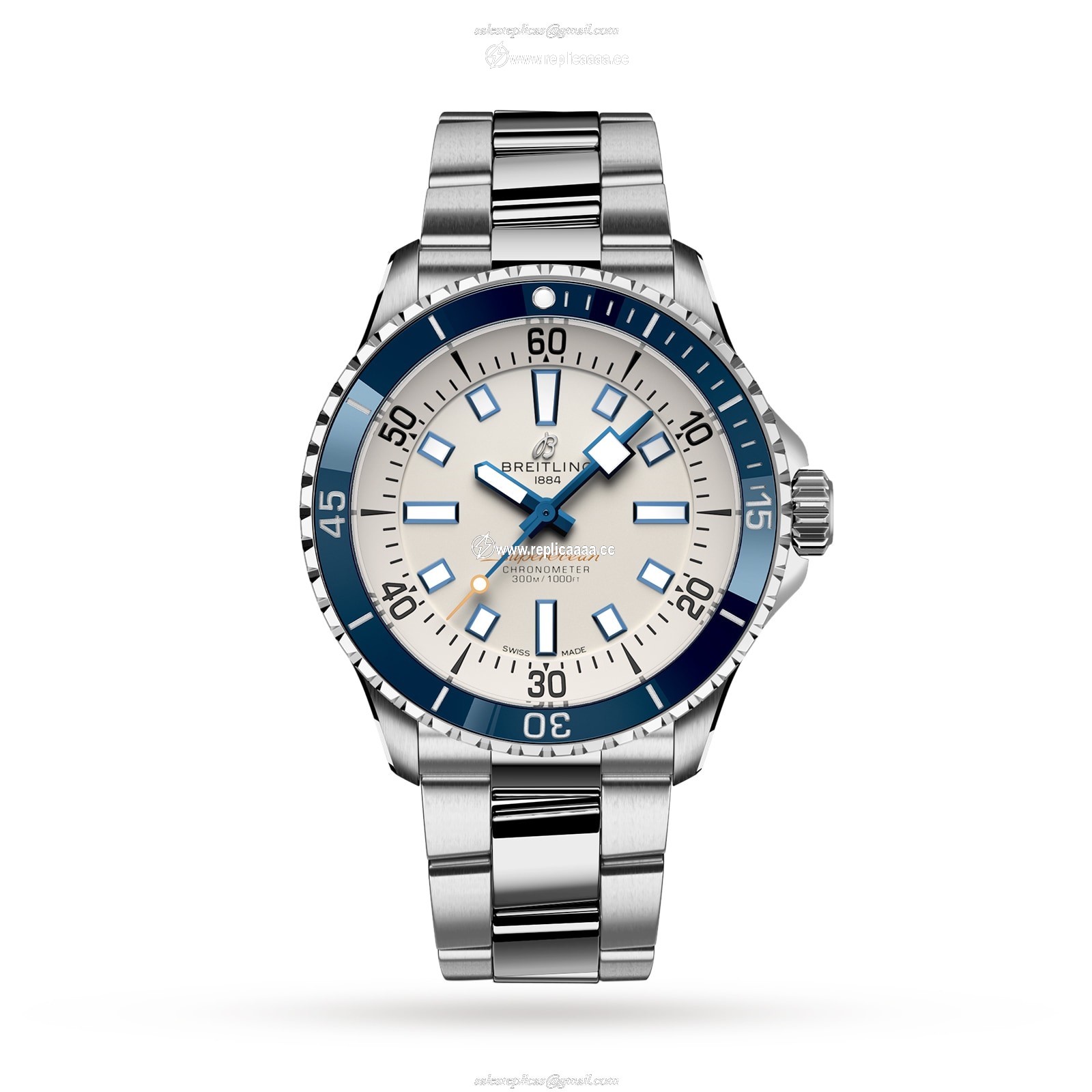 Breitling Superocean Automatic 42 Stainless Steel details A17375E71G1A1