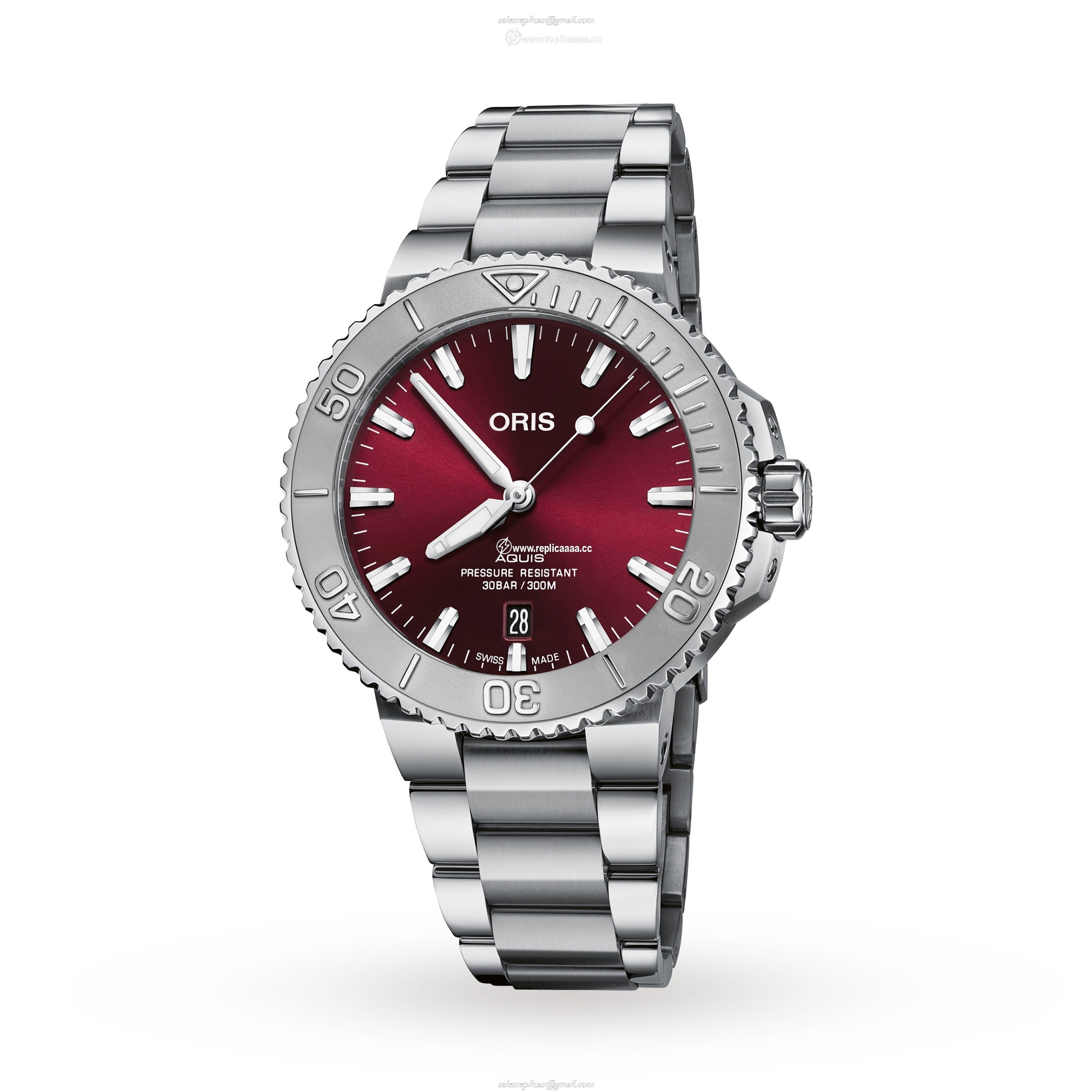 Oris Aquis Cherry Date 41.5mm Mens details 01 733 7766 4158-07 8 22 05PEB 1 Oris Aquis Cherry Date 41.5mm Mens details 01 733 7766 4158-07 8 22 05PEB