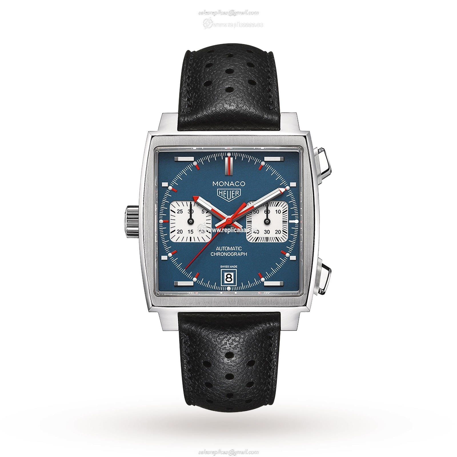 TAG Heuer Vintage Monaco Automatic 39mm Mens details CAW211P.FC6356