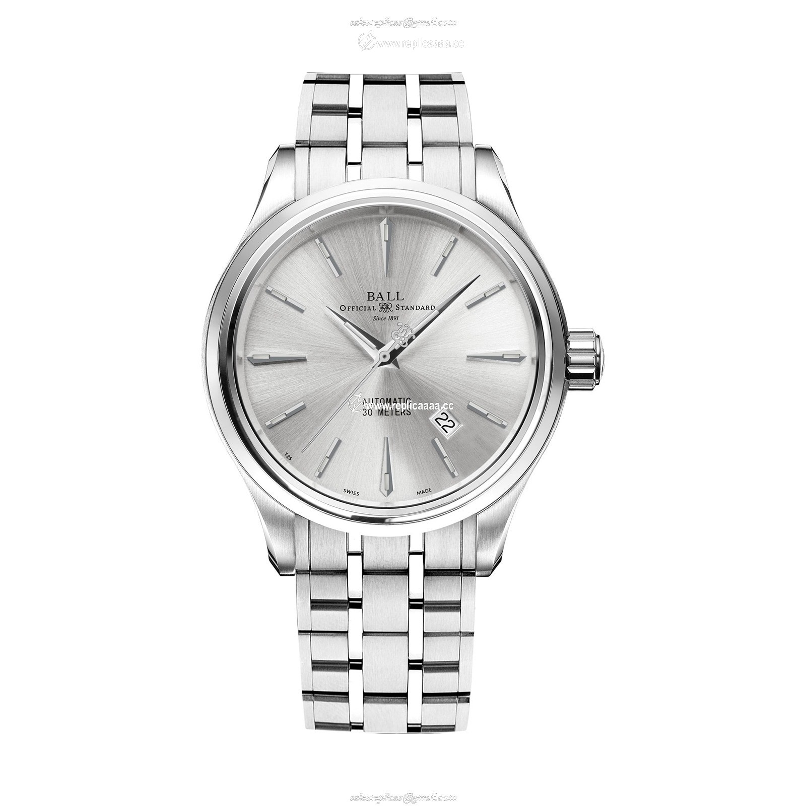 BALL Trainmaster Legend 40mm Mens details Silver NM9080D-S1J-SL