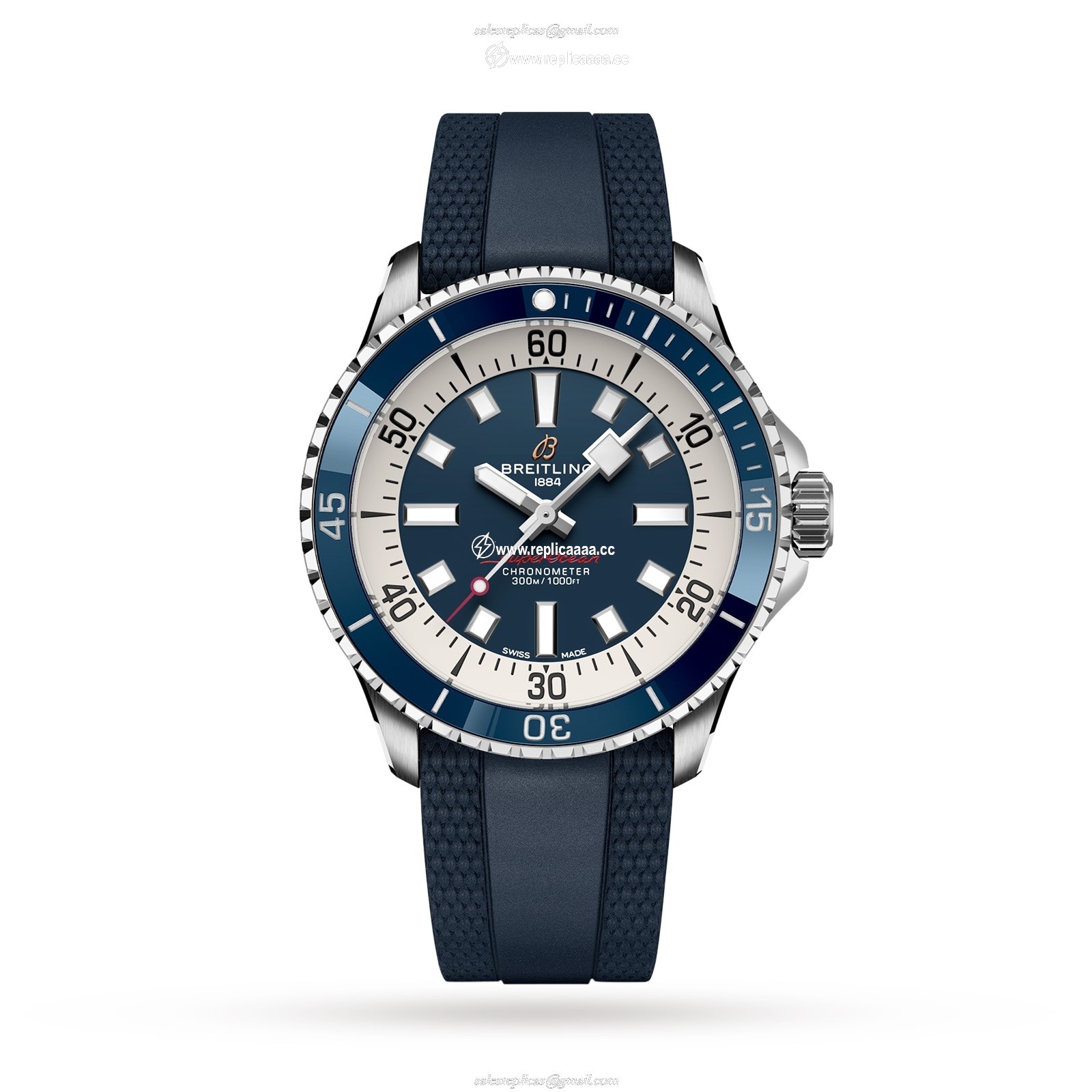Breitling Superocean Automatic 42 Stainless Steel Rubber Strap details A17375E71C1S1 1 Breitling Superocean Automatic 42 Stainless Steel Rubber Strap details A17375E71C1S1