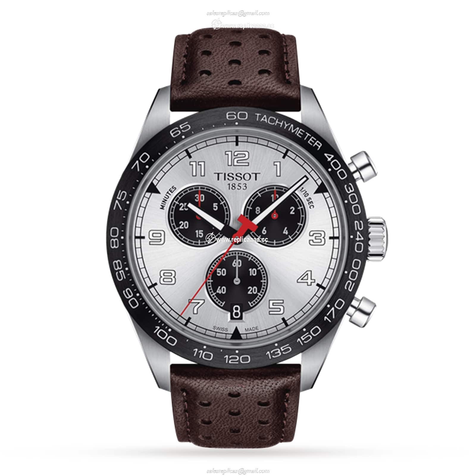 Tissot T-Sport PRS516 Chronograph 45mm Mens details Silver T1316171603200