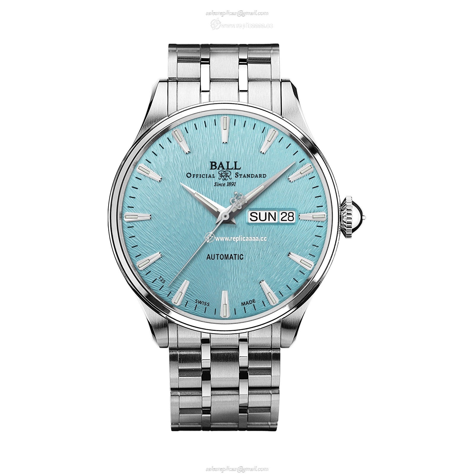 BALL Trainmaster Eternity Automatic 39.5mm Mens details Ice Blue NM2080D-S2J-IBE
