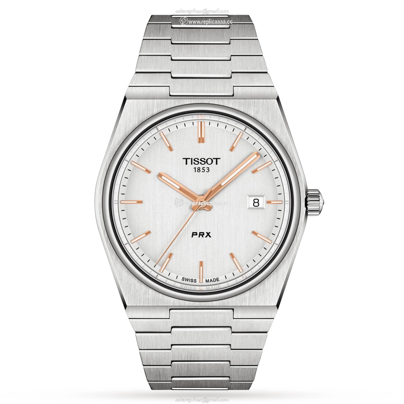 Tissot T-Classic PRX 40mm Mens details T1374101103100