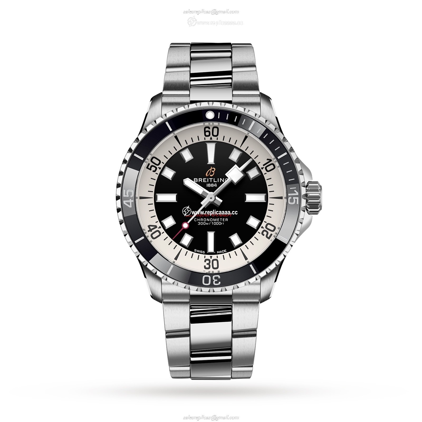 Breitling Superocean Automatic 42 Stainless Steel details A17375211B1A1 1 Breitling Superocean Automatic 42 Stainless Steel details A17375211B1A1