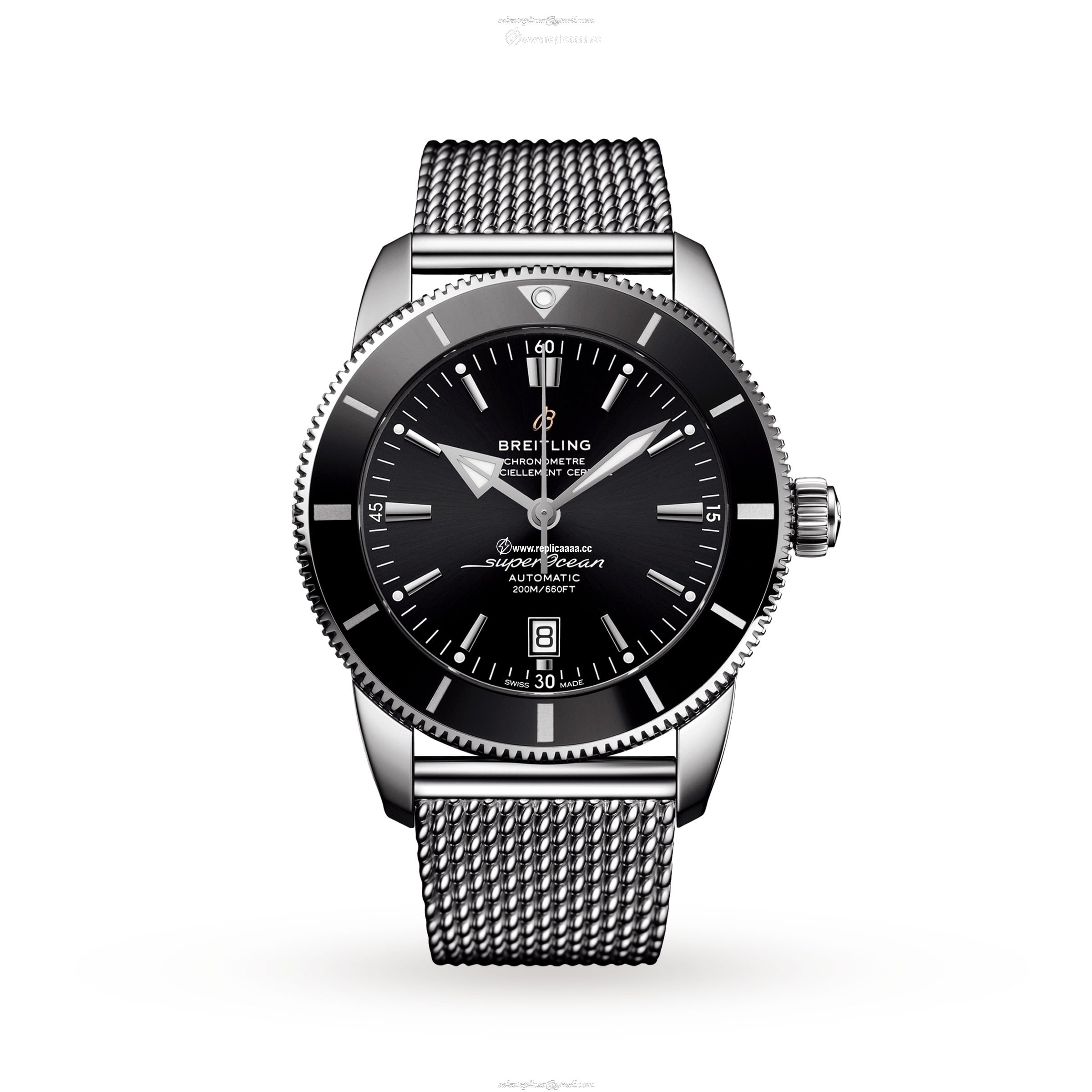 Breitling Superocean Heritage B20 Automatic 46 Stainless Steel details AB2020121B1A1 1 Breitling Superocean Heritage B20 Automatic 46 Stainless Steel details AB2020121B1A1