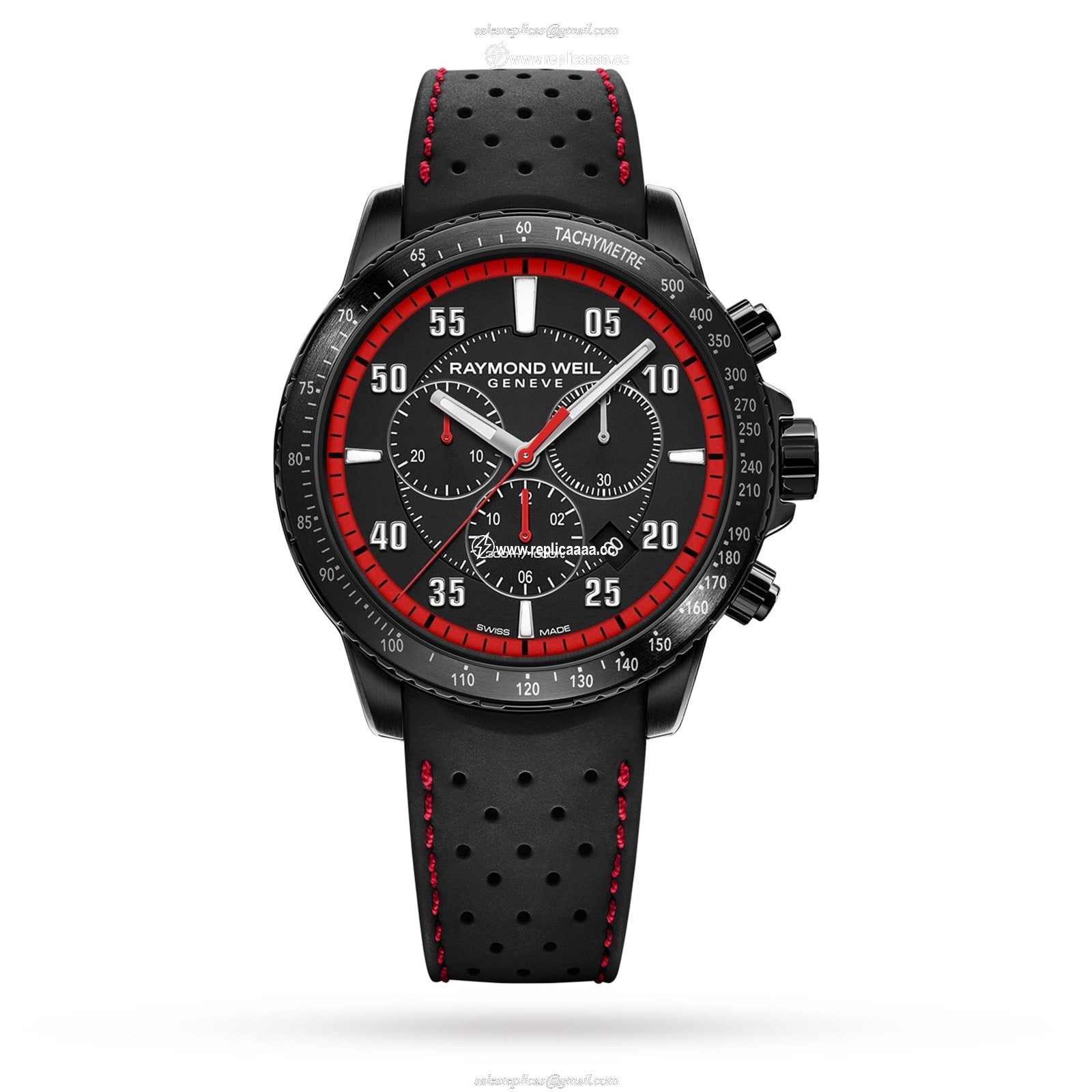 Raymond Weil Tango 43mm Mens details Black 8570-BKR-05240