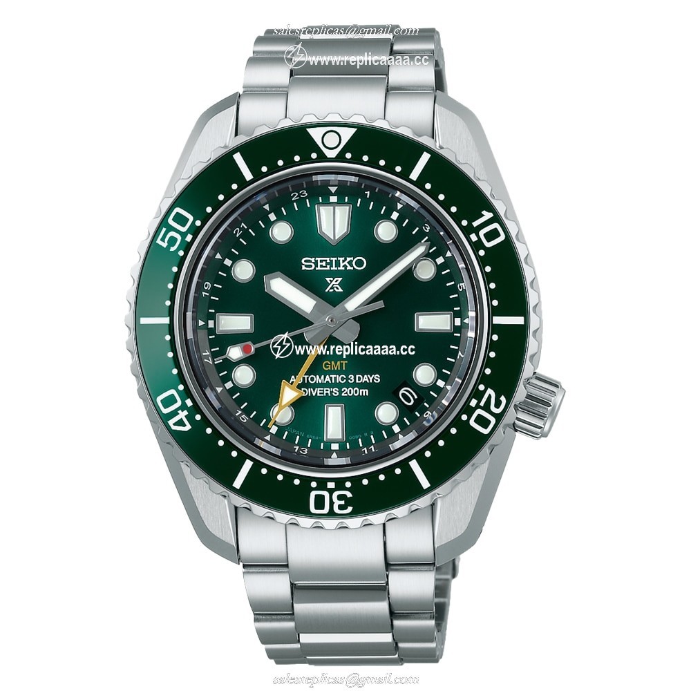 Seiko Prospex Divers GMT 'Marine Green' 42mm Mens details - 1968 Modern Re-interpretation SPB381J1 1 Seiko Prospex Divers GMT 'Marine Green' 42mm Mens details - 1968 Modern Re-interpretation SPB381J1