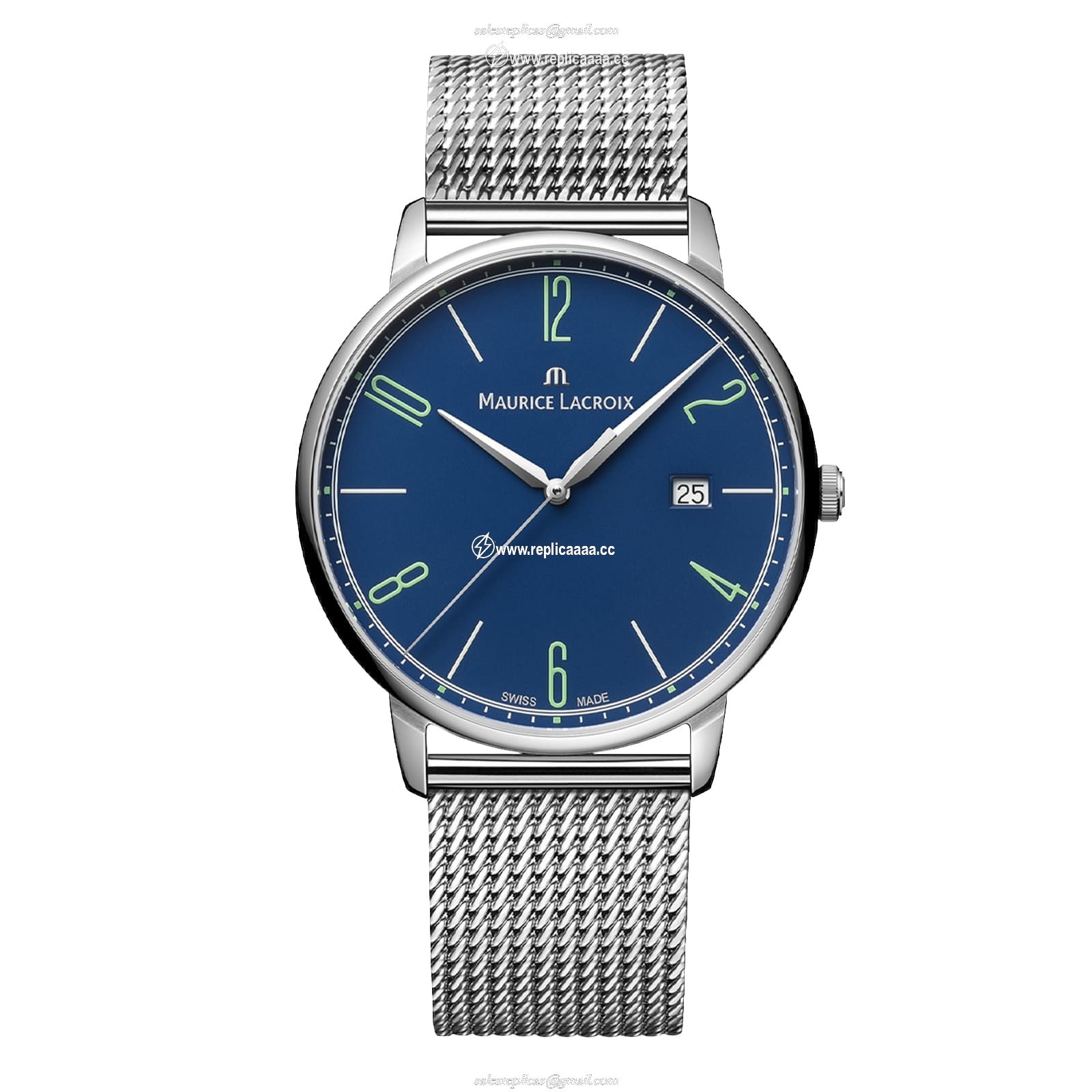Maurice Lacroix Eliros Date 40mm Stainless Steel Mens details EL1118-SS00E-420-C 1 Maurice Lacroix Eliros Date 40mm Stainless Steel Mens details EL1118-SS00E-420-C