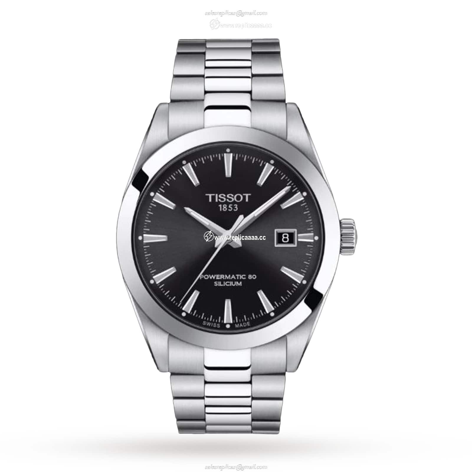 Tissot T-Classic Gentleman Powermatic 80 Silicium 40mm Mens details T1274071105100 1 Tissot T-Classic Gentleman Powermatic 80 Silicium 40mm Mens details T1274071105100