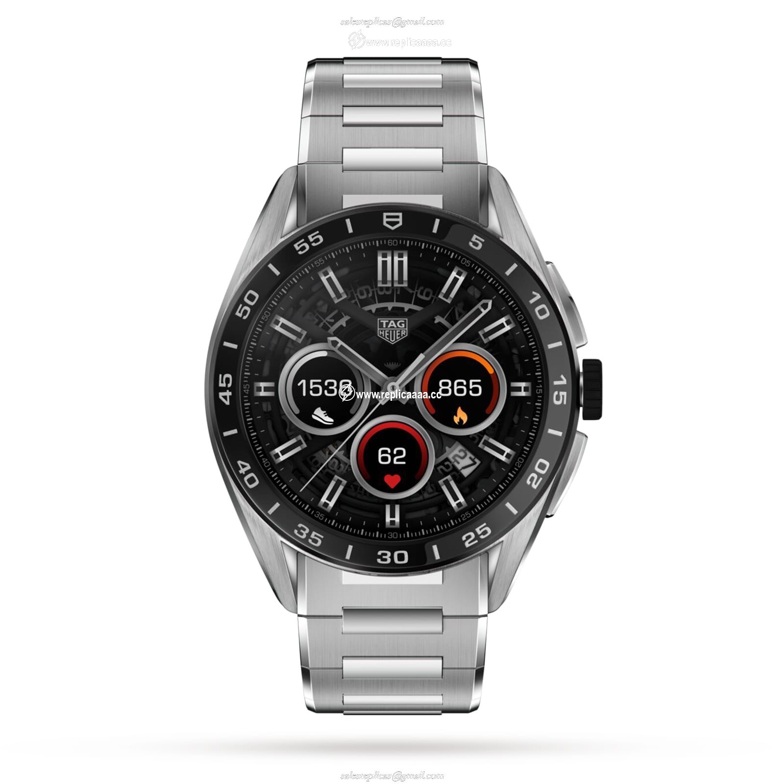 TAG Heuer Connected Calibre E4 - 2022 - 45mm Steel Case - Steel Bracelet SBR8A10.BA0616 1 TAG Heuer Connected Calibre E4 - 2022 - 45mm Steel Case - Steel Bracelet SBR8A10.BA0616