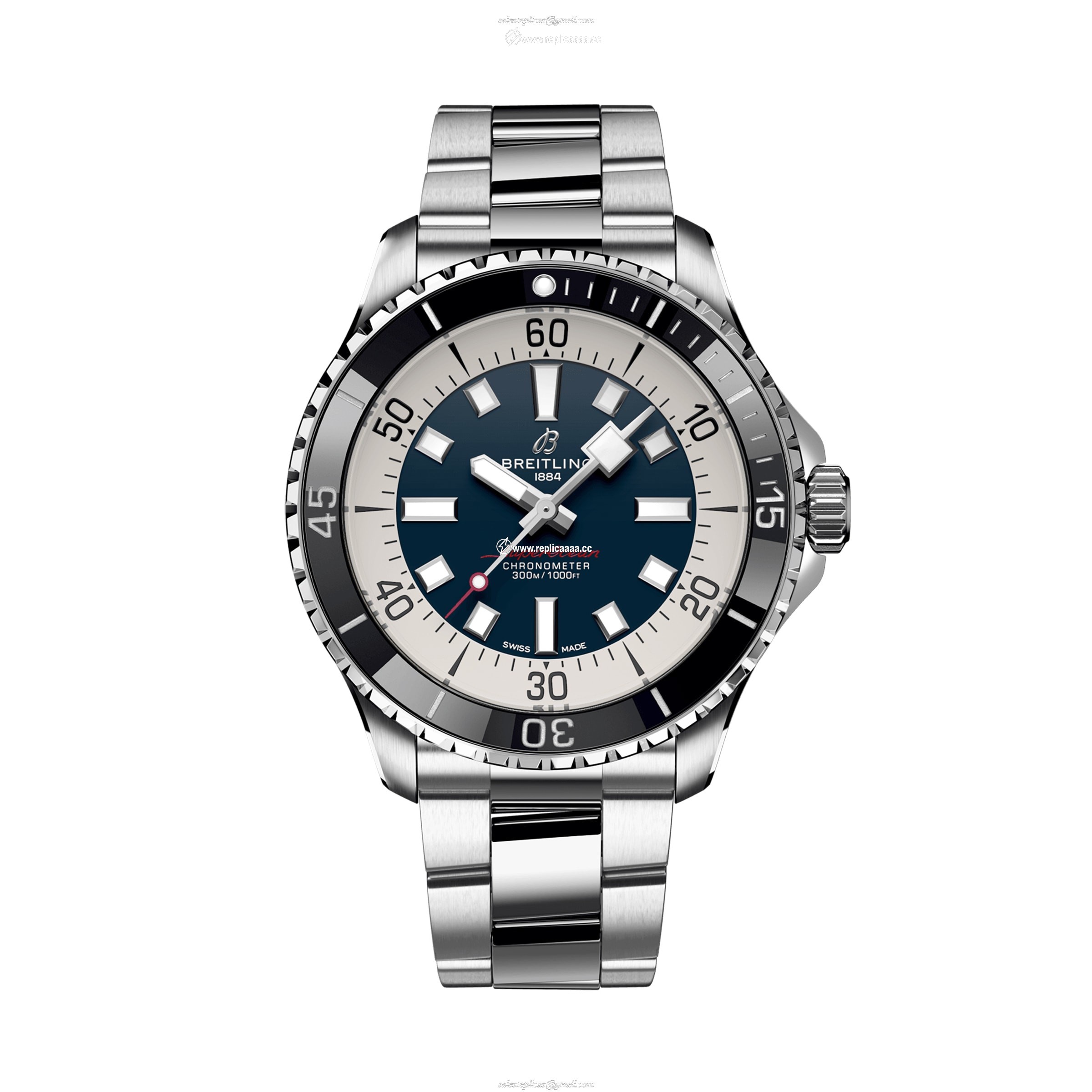 Breitling Superocean Automatic 44 Stainless Steel - Blue details A17376211C1A1 1 Breitling Superocean Automatic 44 Stainless Steel - Blue details A17376211C1A1