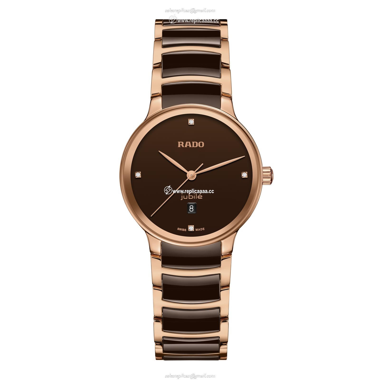 Rado Centrix Diamonds 30.5mm Ladies details Brown R30024712 1 Rado Centrix Diamonds 30.5mm Ladies details Brown R30024712