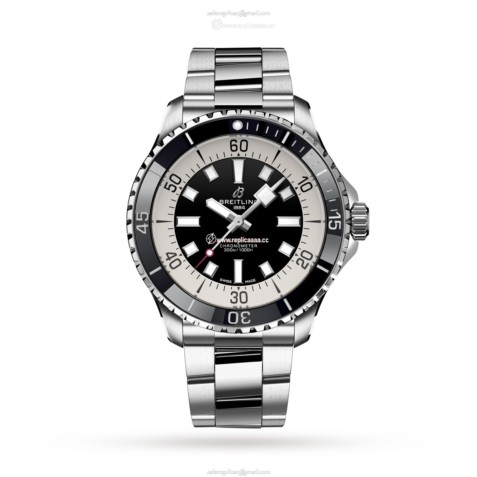 Breitling Superocean Automatic 44 Stainless Steel details A17376211B1A1